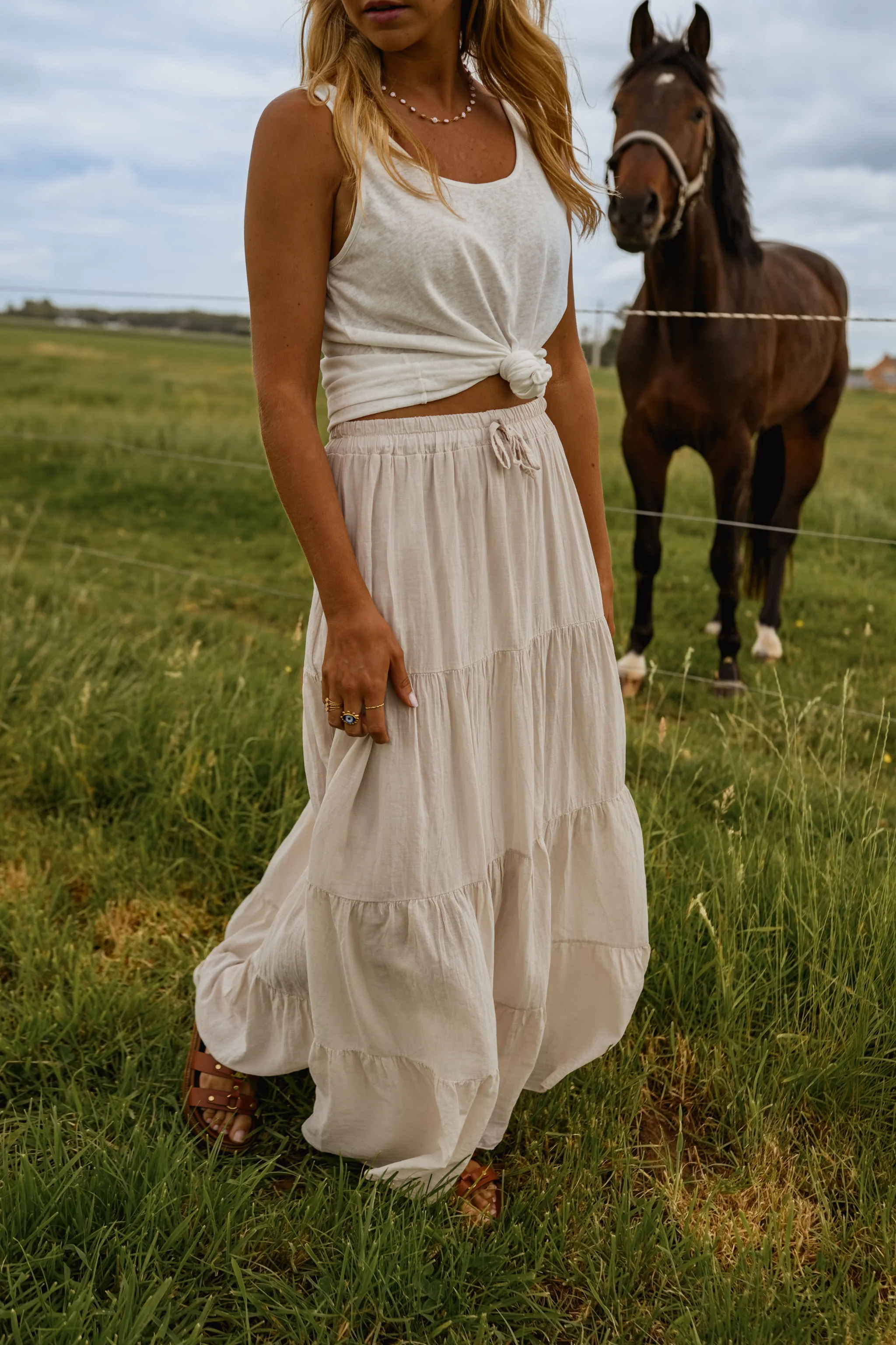 Beige Althea Skirt - Image 2