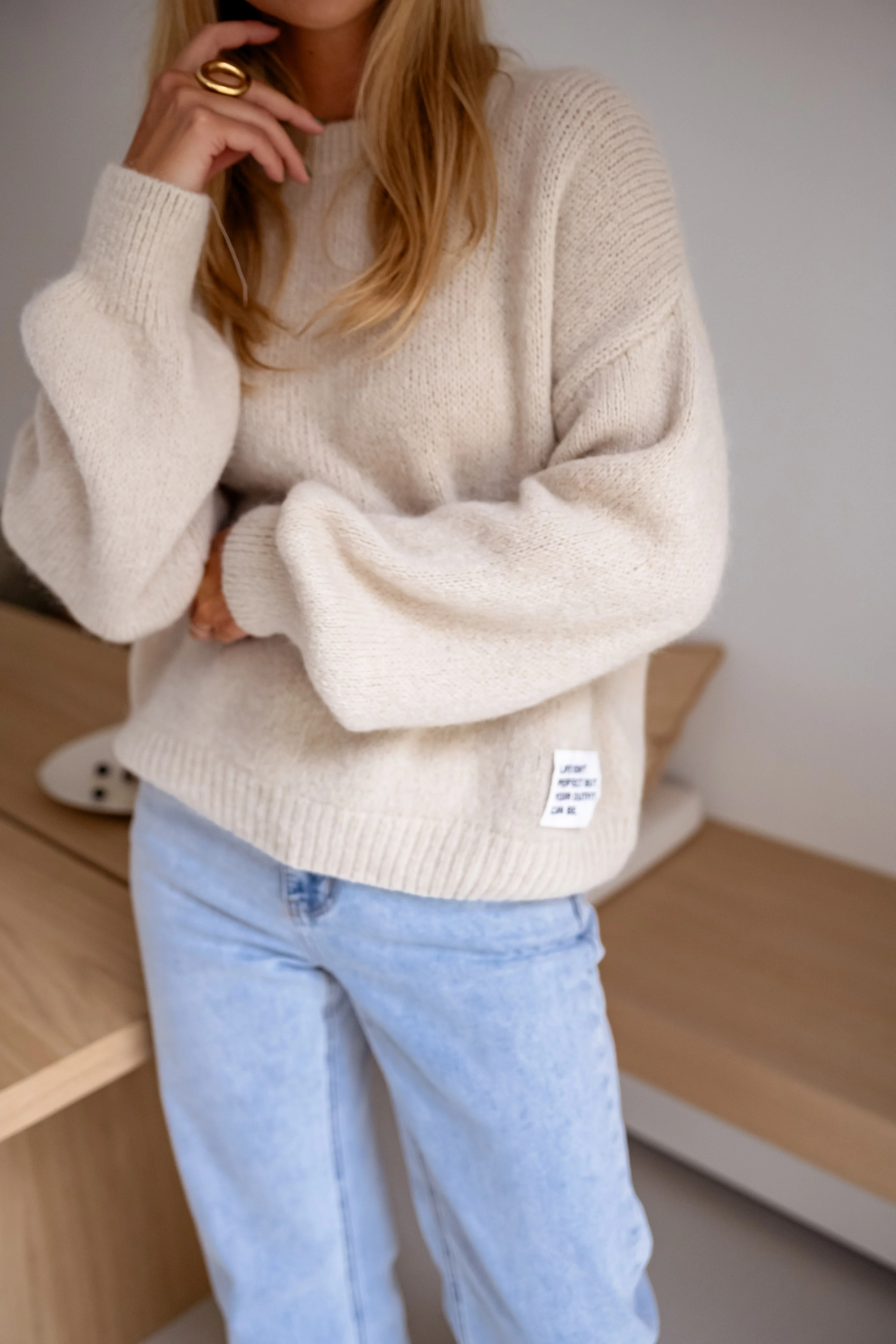 Beige Life Sweater - Image 2