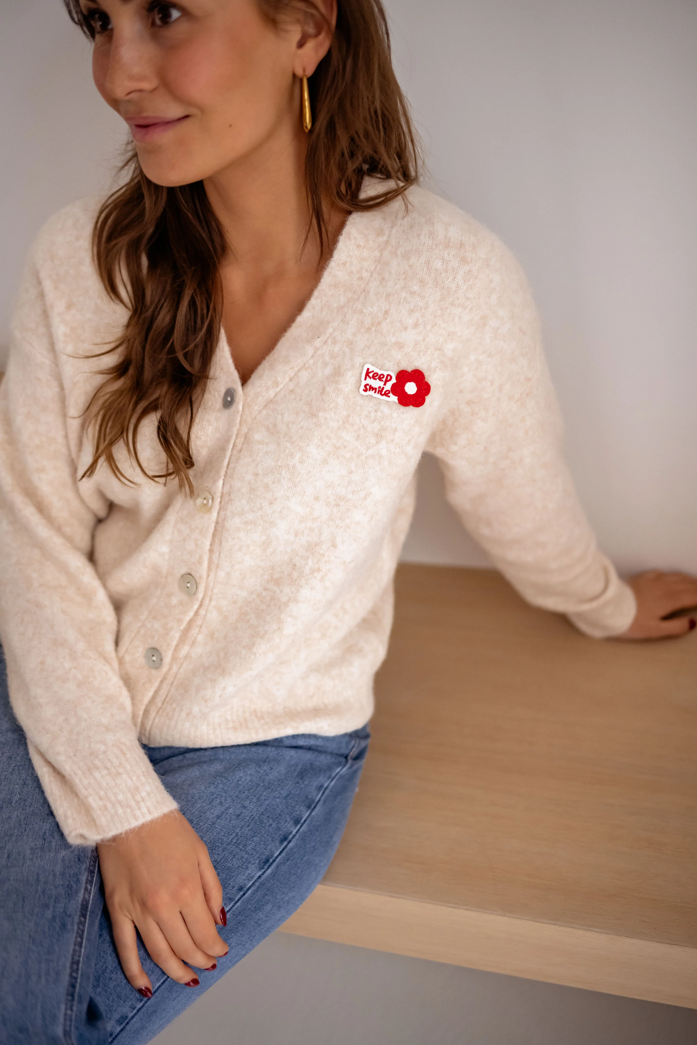 Beige Siony Cardigan - Image 14
