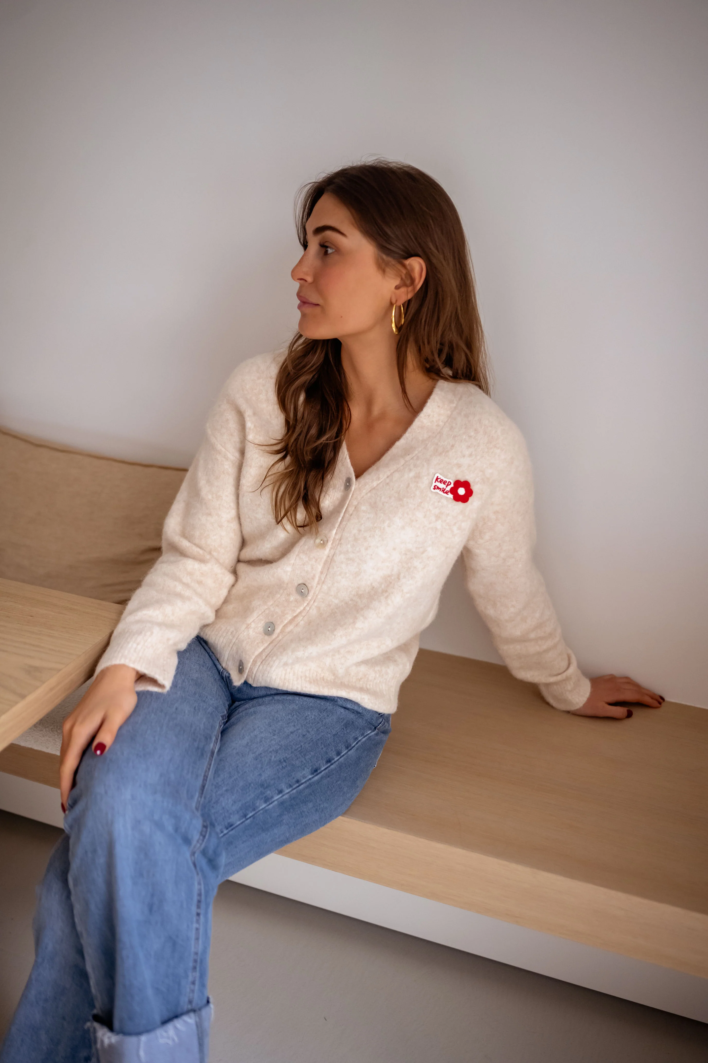 Beige Siony Cardigan - Image 16