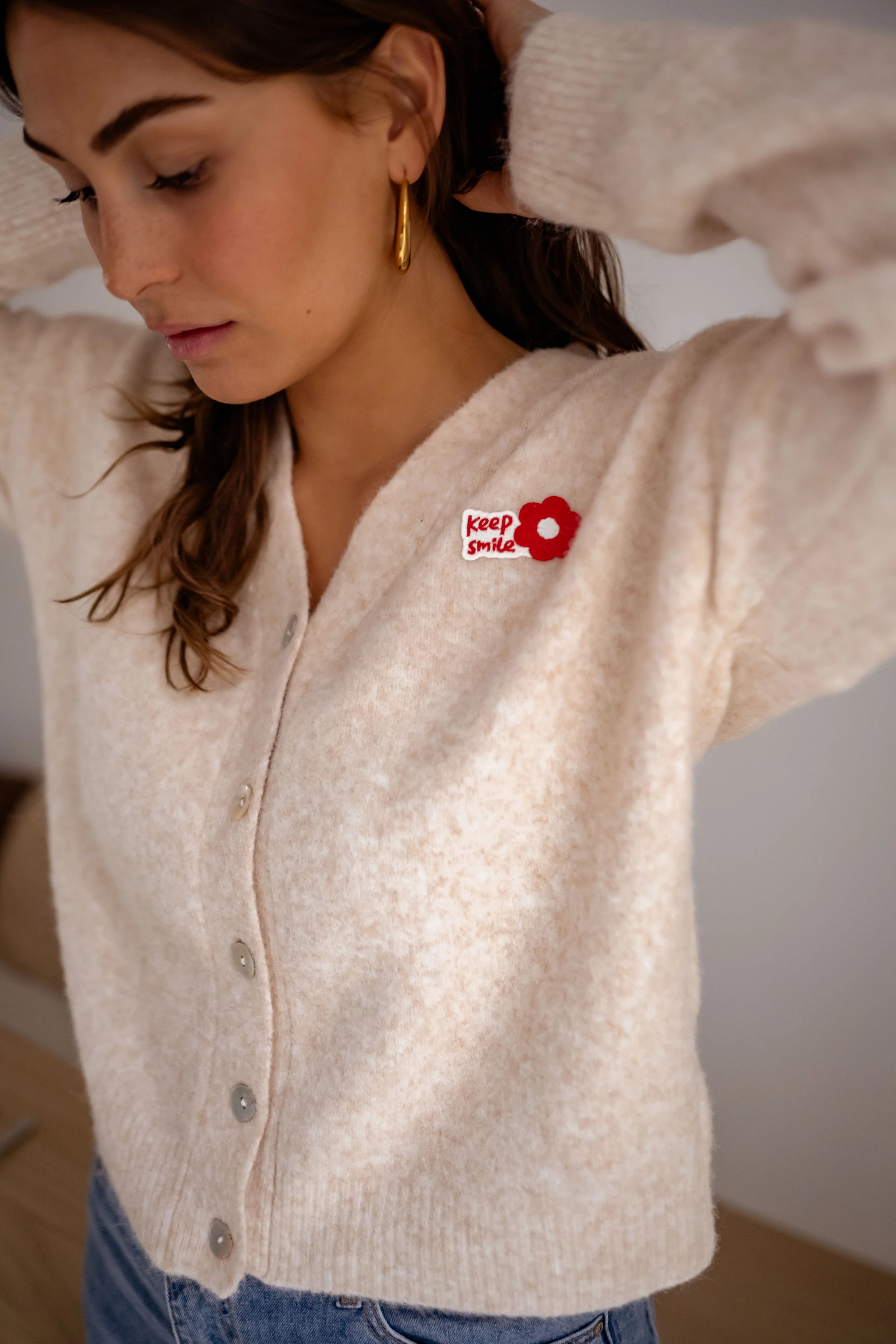 Beige Siony Cardigan - Image 2