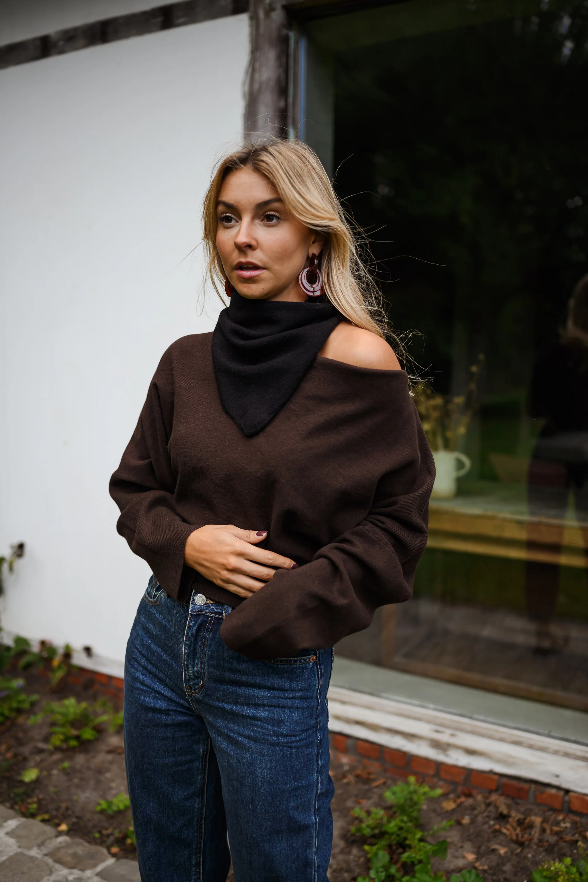 Black Demi Scarf - Image 3