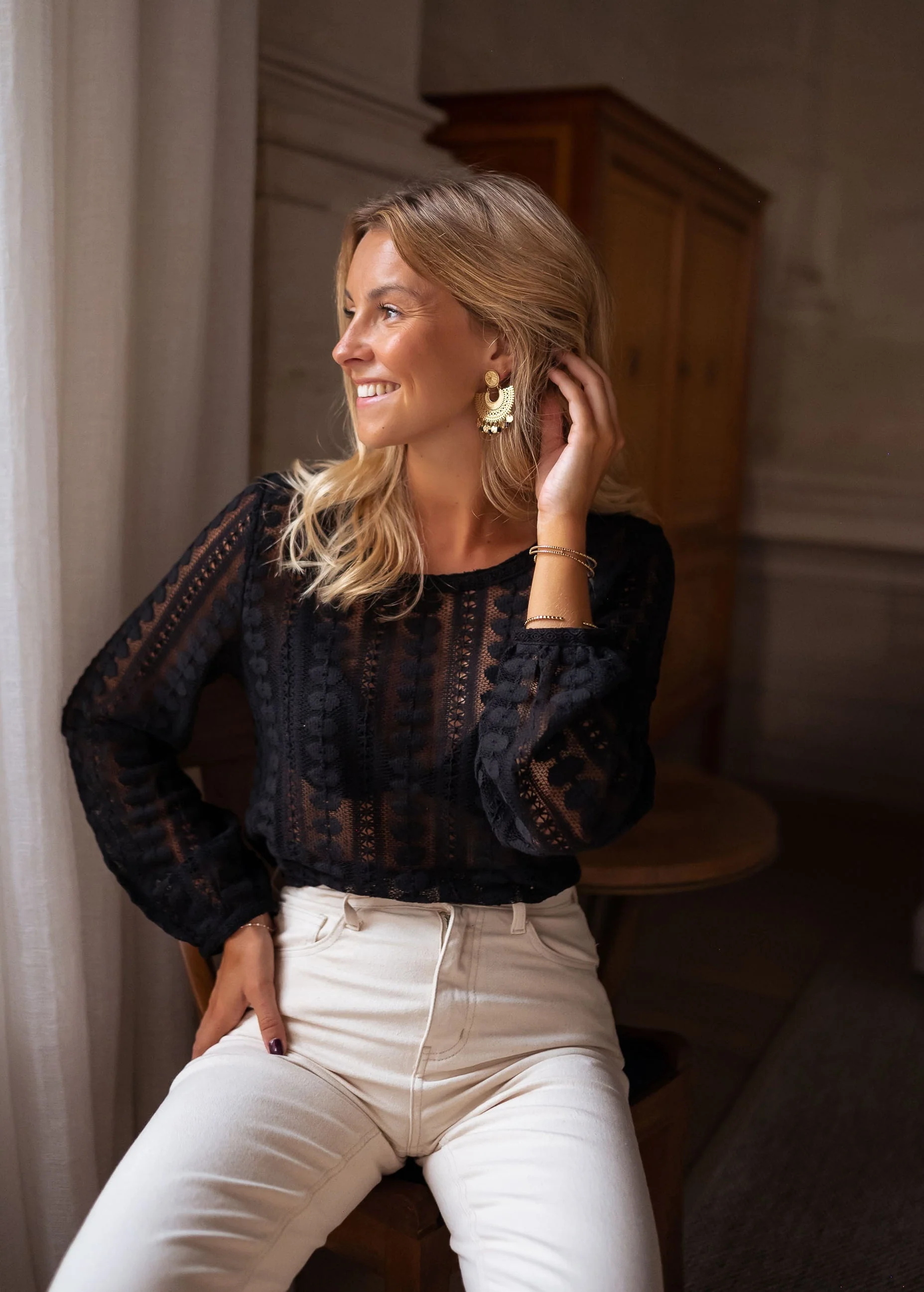 Black Laslo Blouse - Image 7