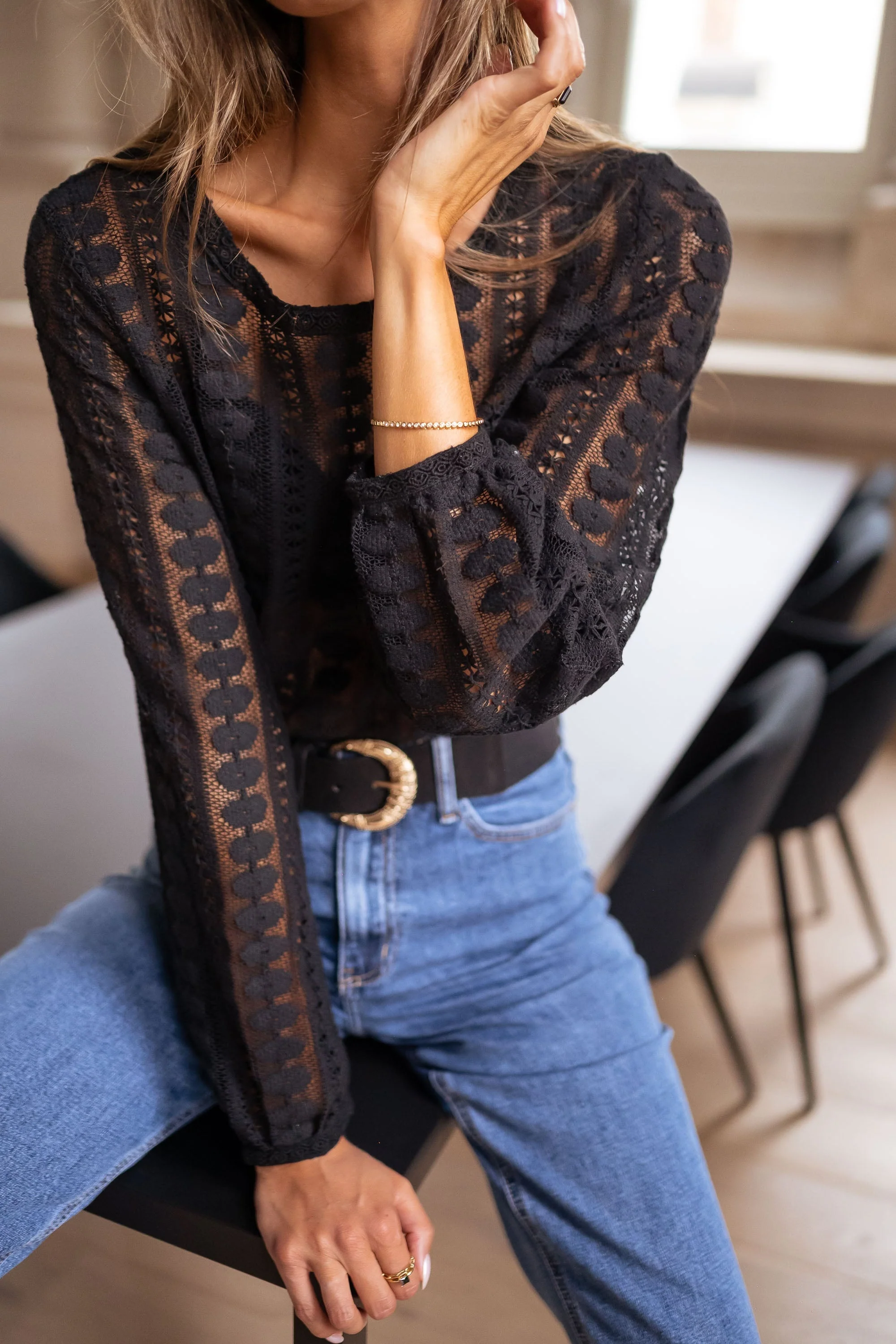 Black Laslo Blouse - Image 8