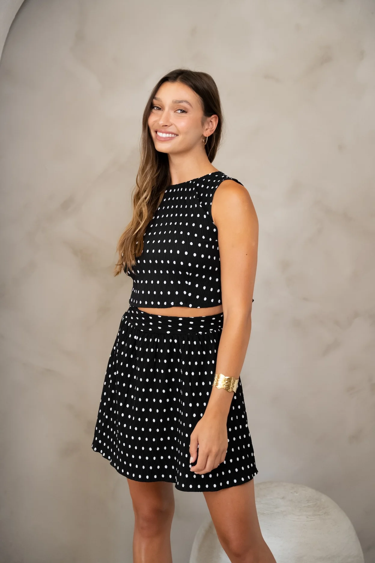 Black Polka Dots Lena Skirt - Image 4