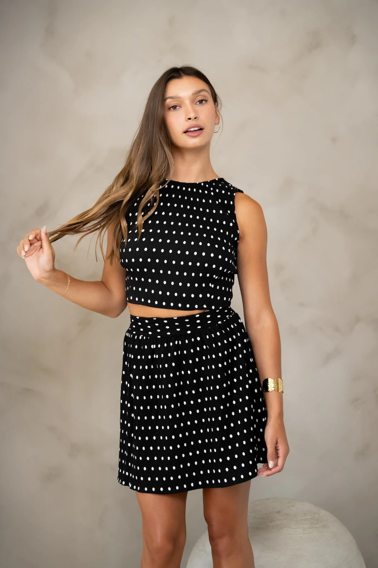 Black Polka Dots Lena Skirt - Image 7