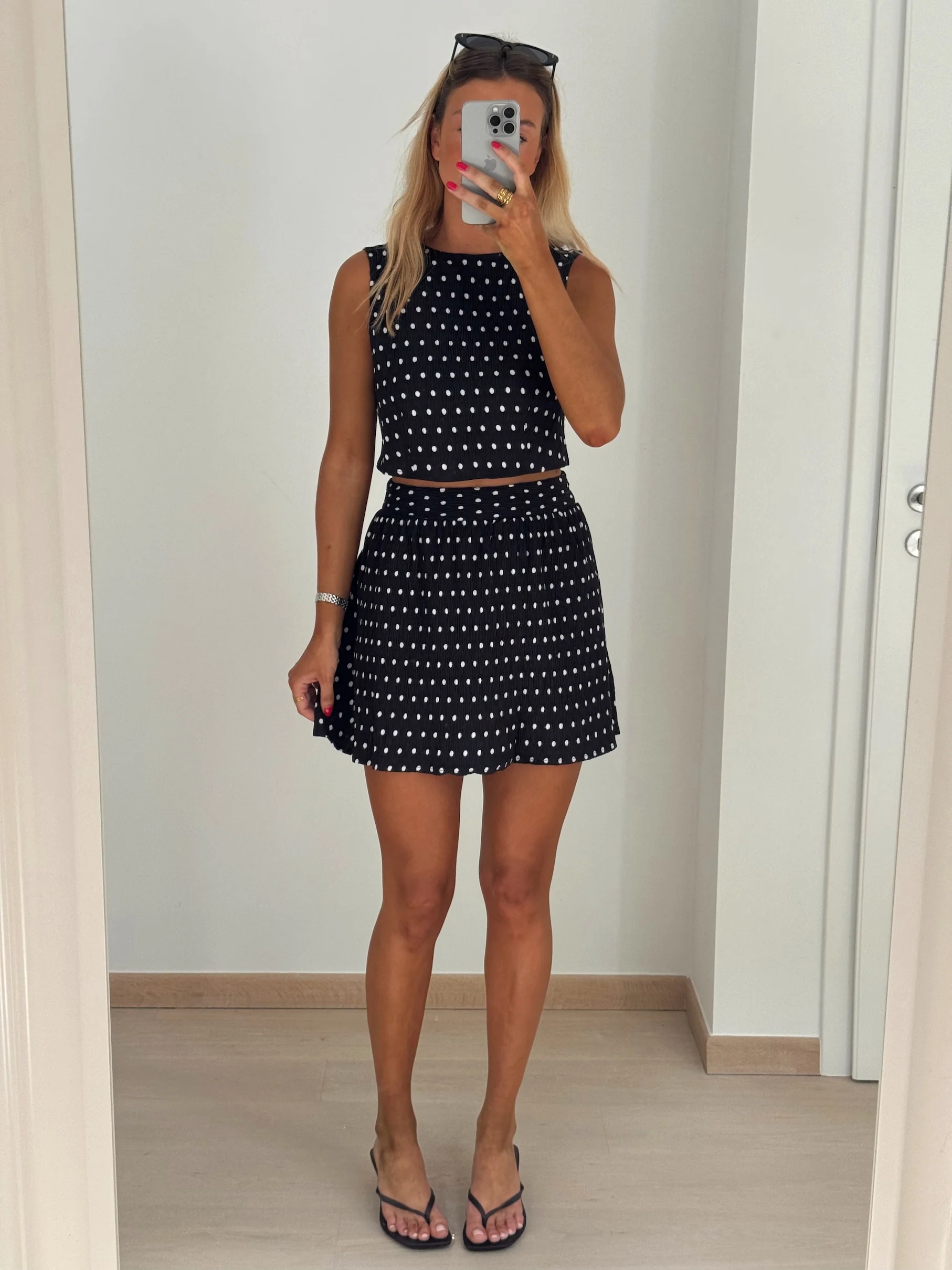 Black Polka Dots Pietra Top - Image 11
