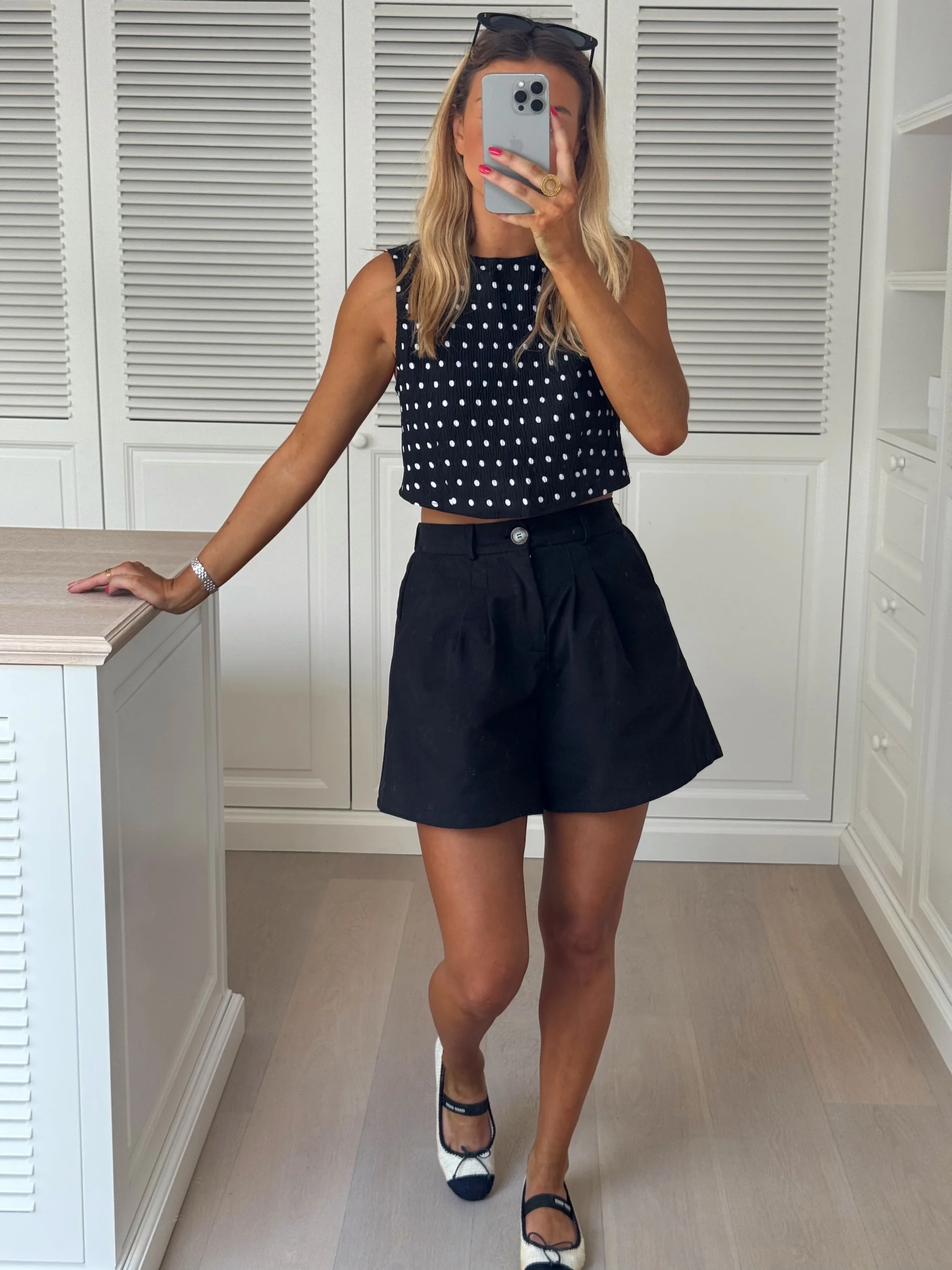 Black Polka Dots Pietra Top - Image 9