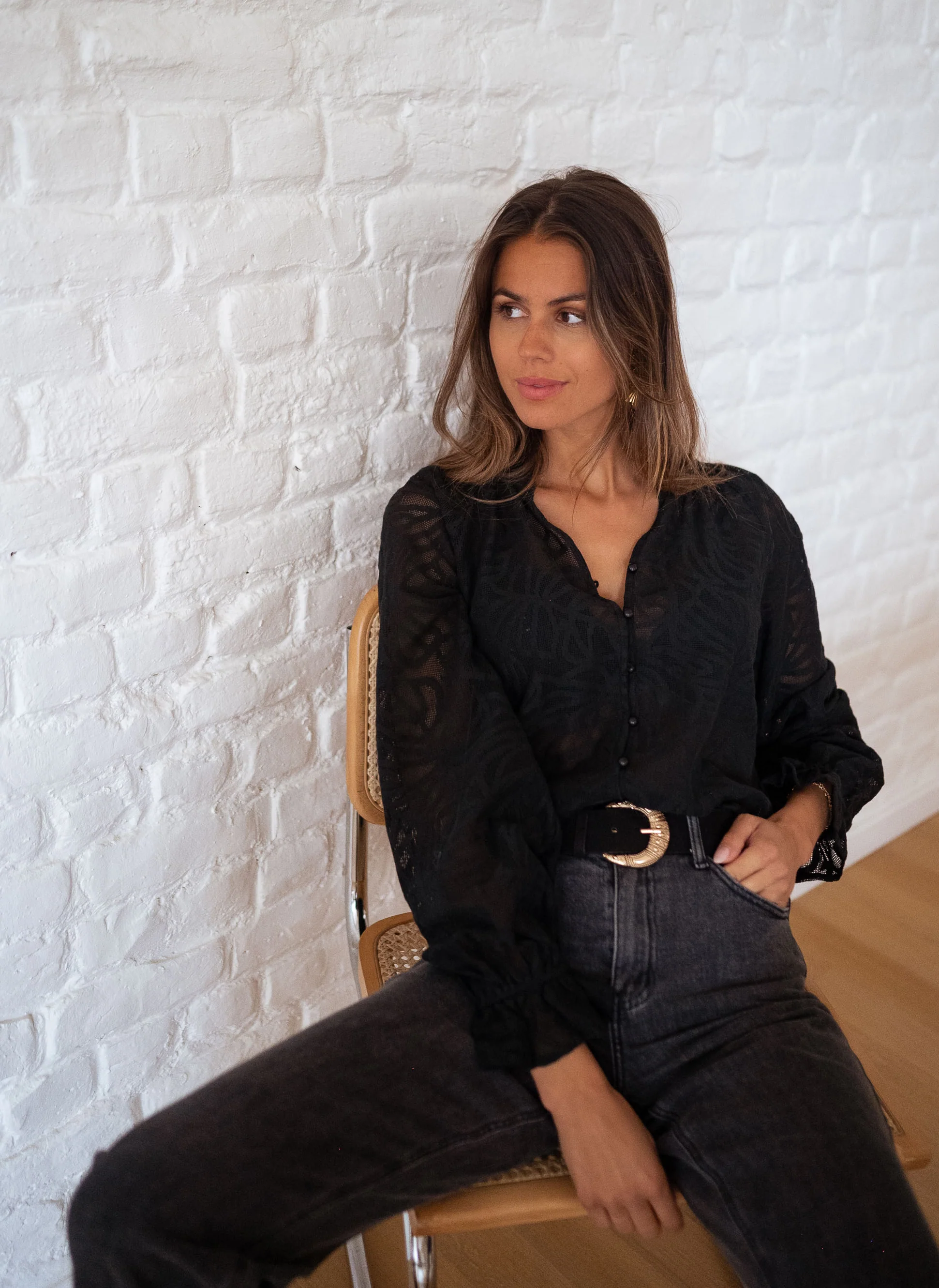 Black Salima Blouse - Image 7