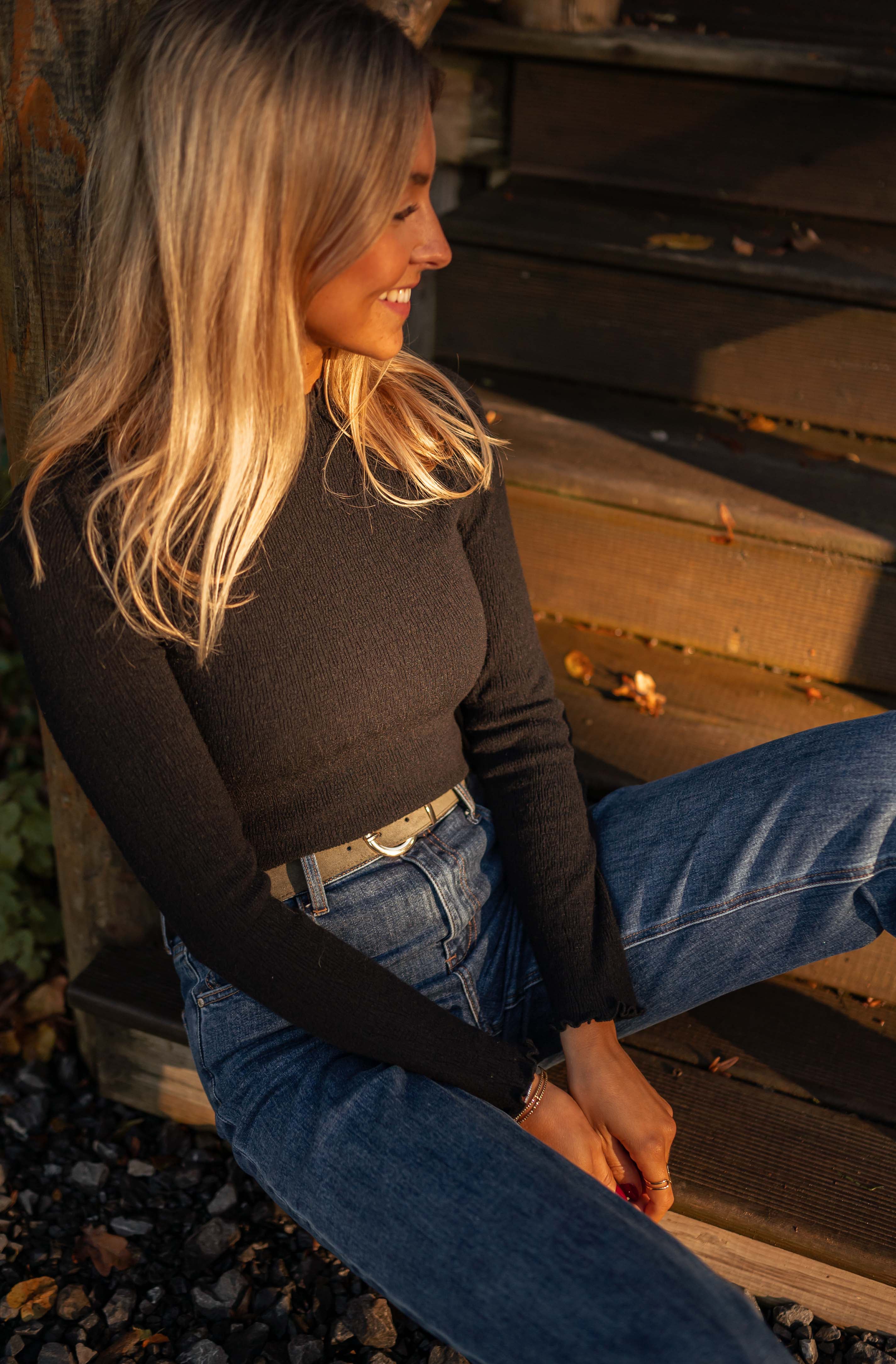 Black Thin Dina Sweater - Image 3