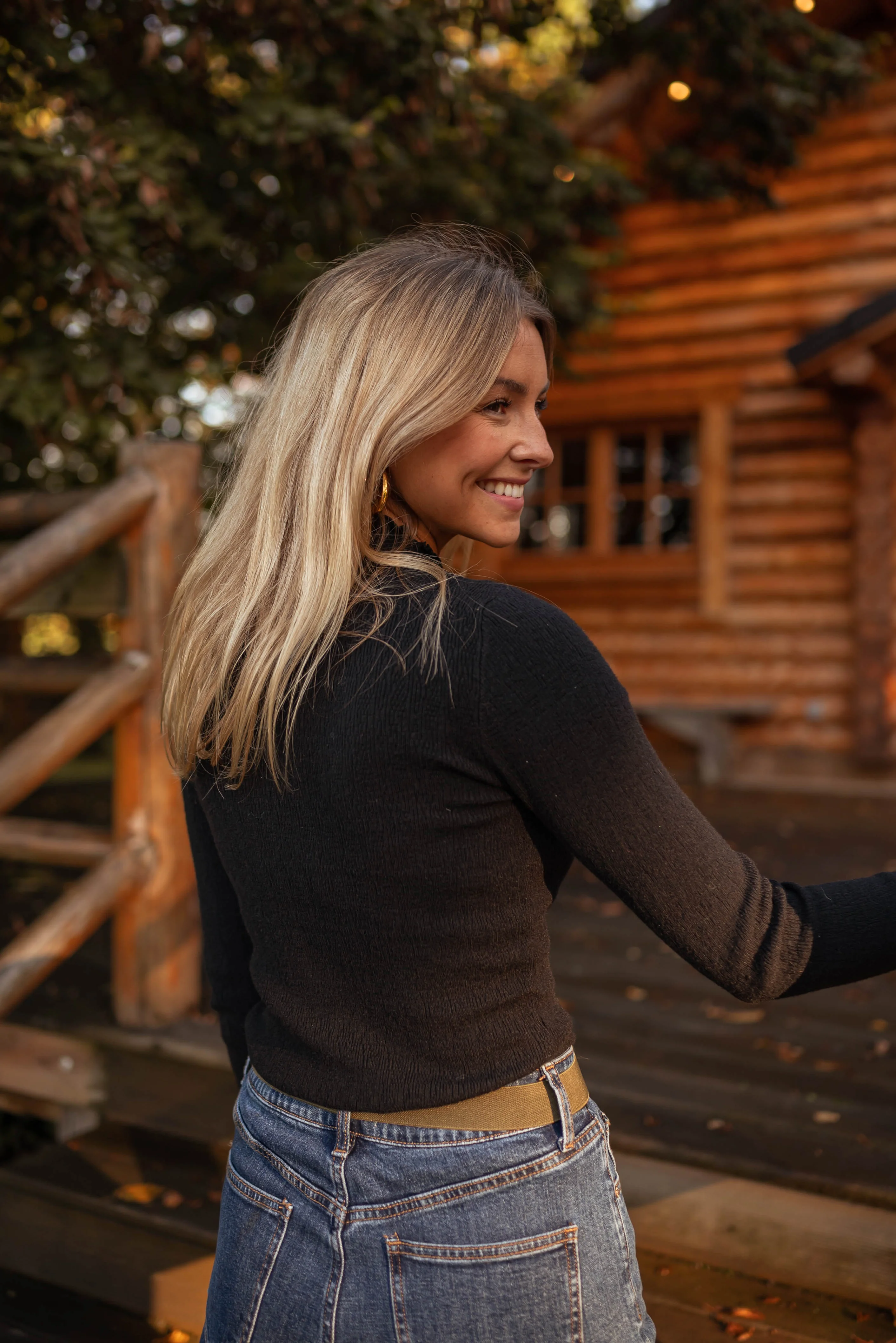 Black Thin Dina Sweater - Image 4