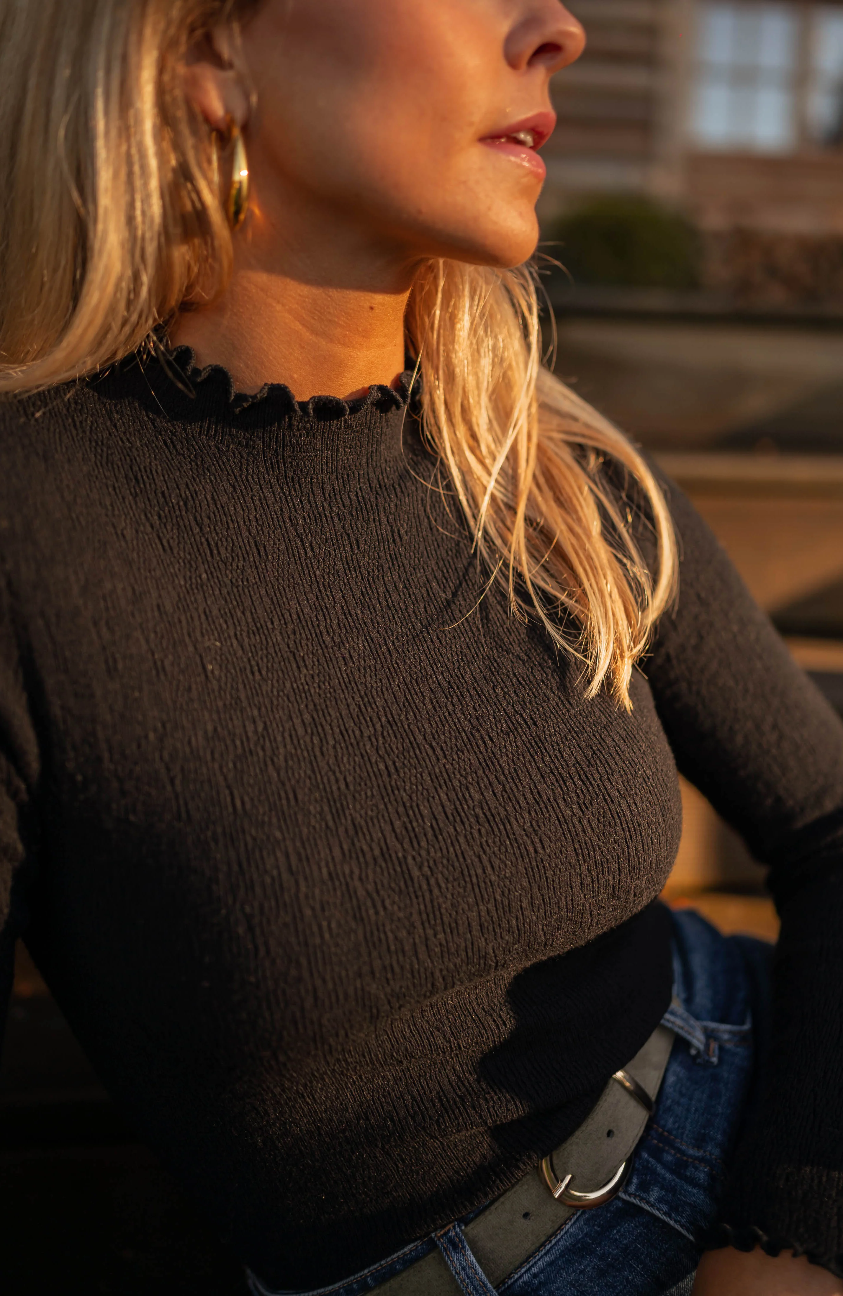 Black Thin Dina Sweater - Image 5