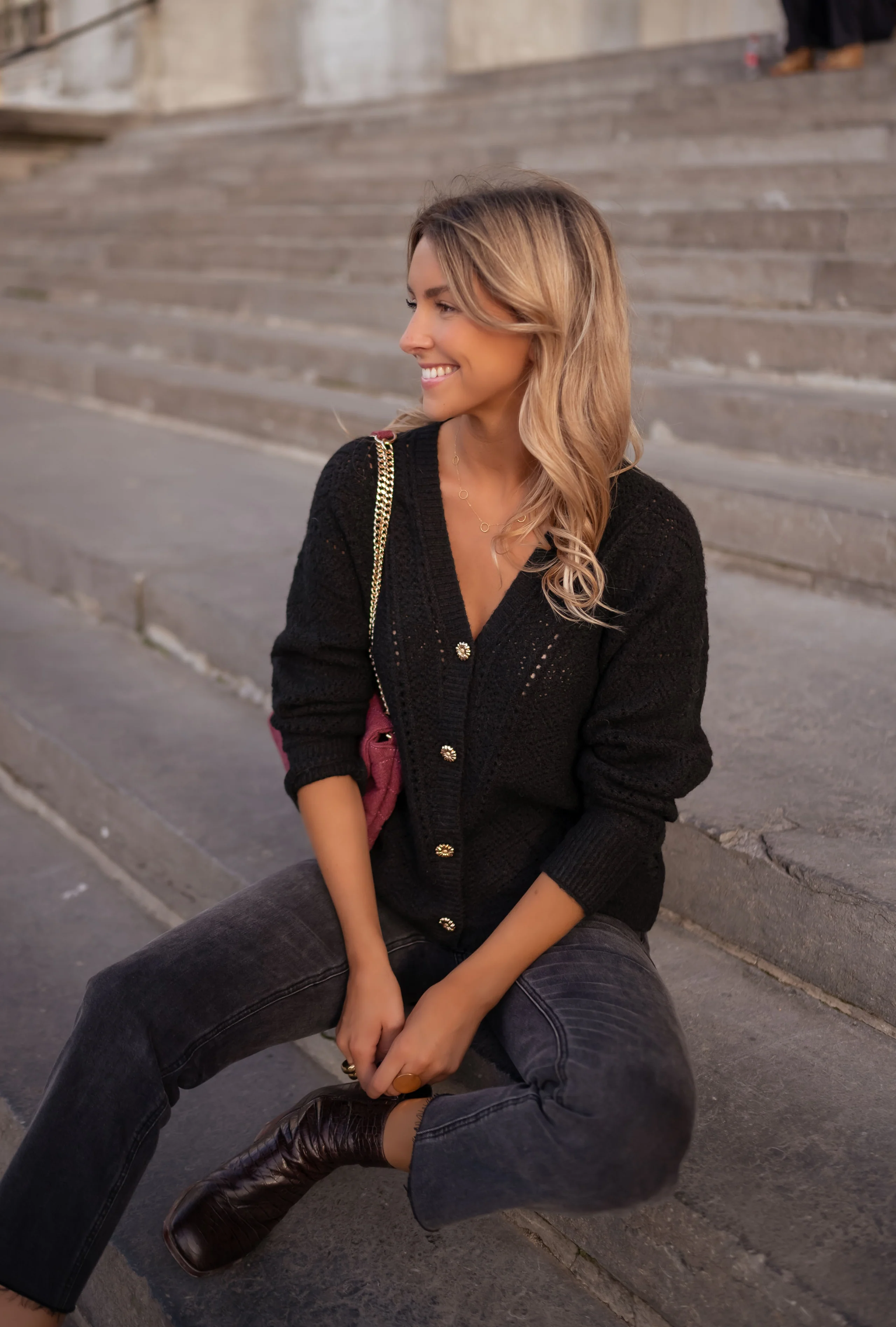 Black Xavier Cardigan - Image 7