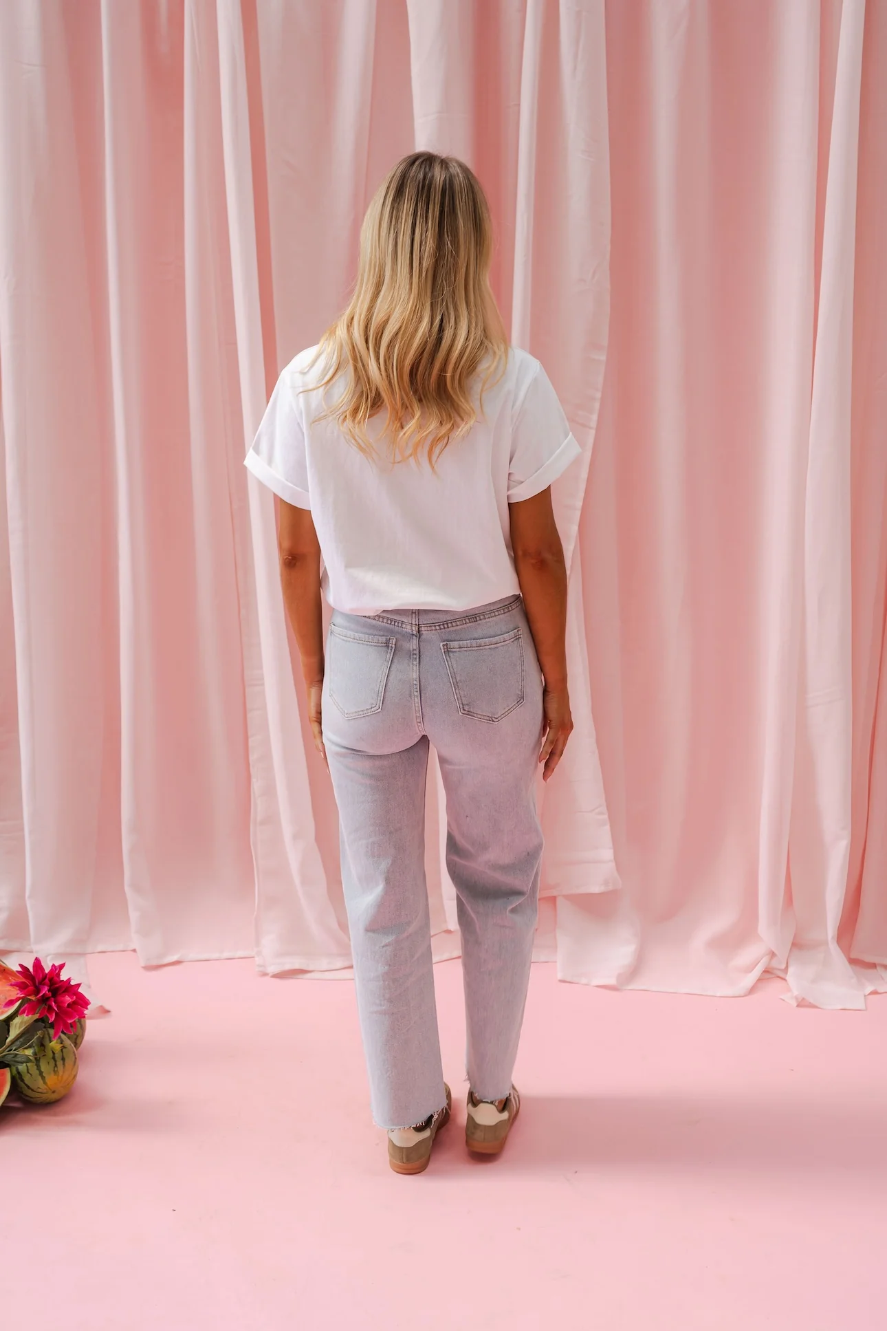 Blue Floral Anabella Jeans - Image 4