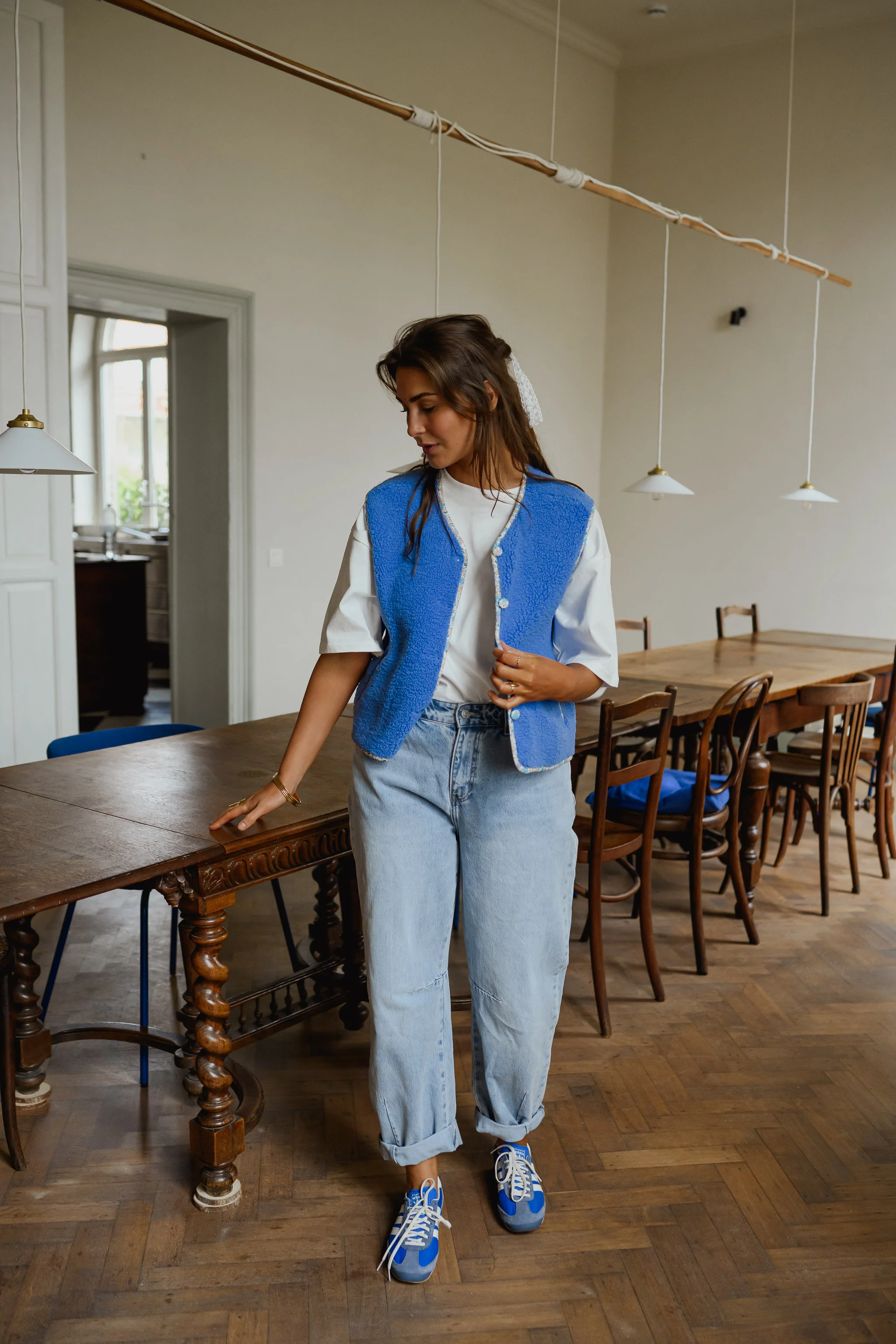 Blue Floral Gracie Vest - Image 10