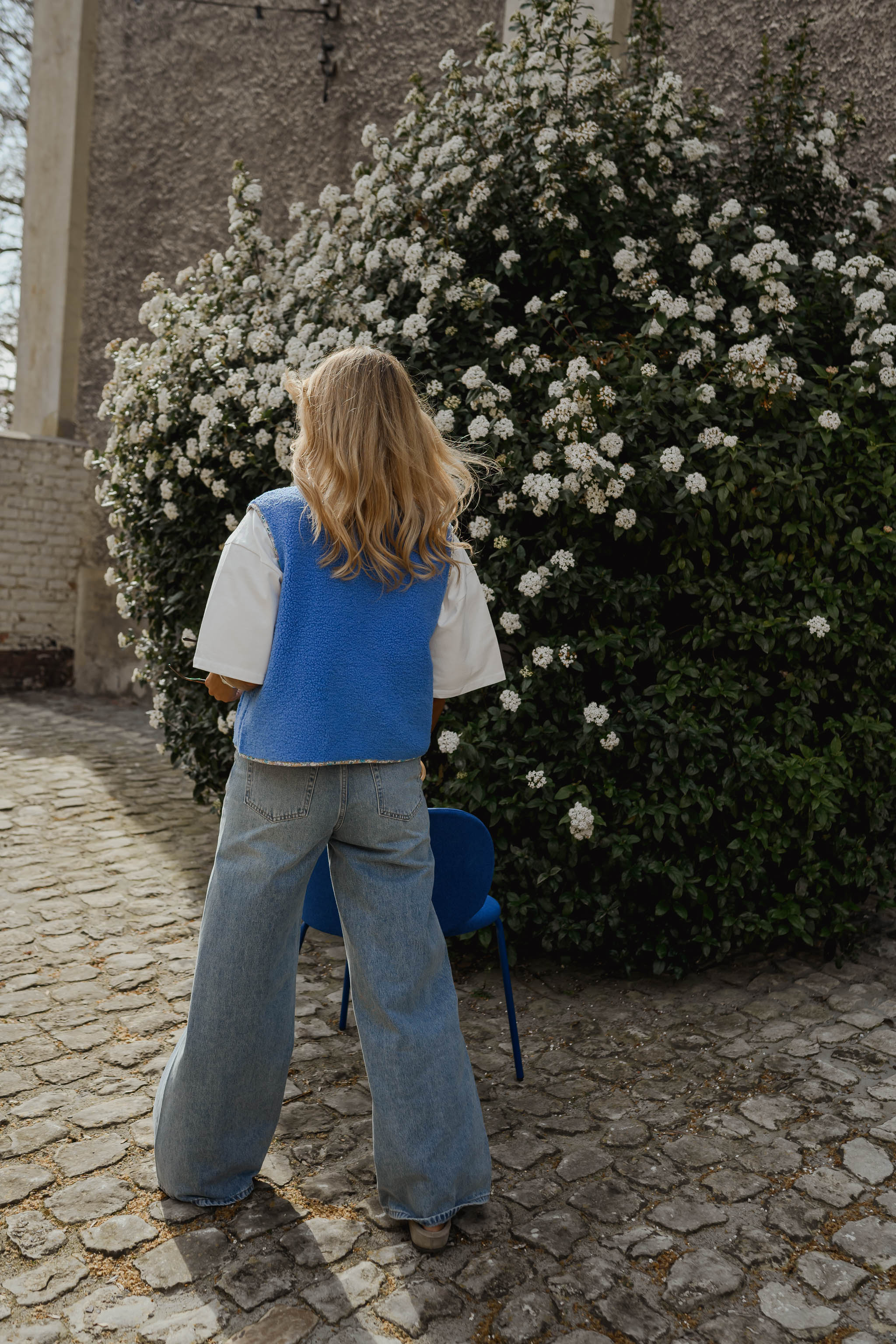 Blue Floral Gracie Vest - Image 7