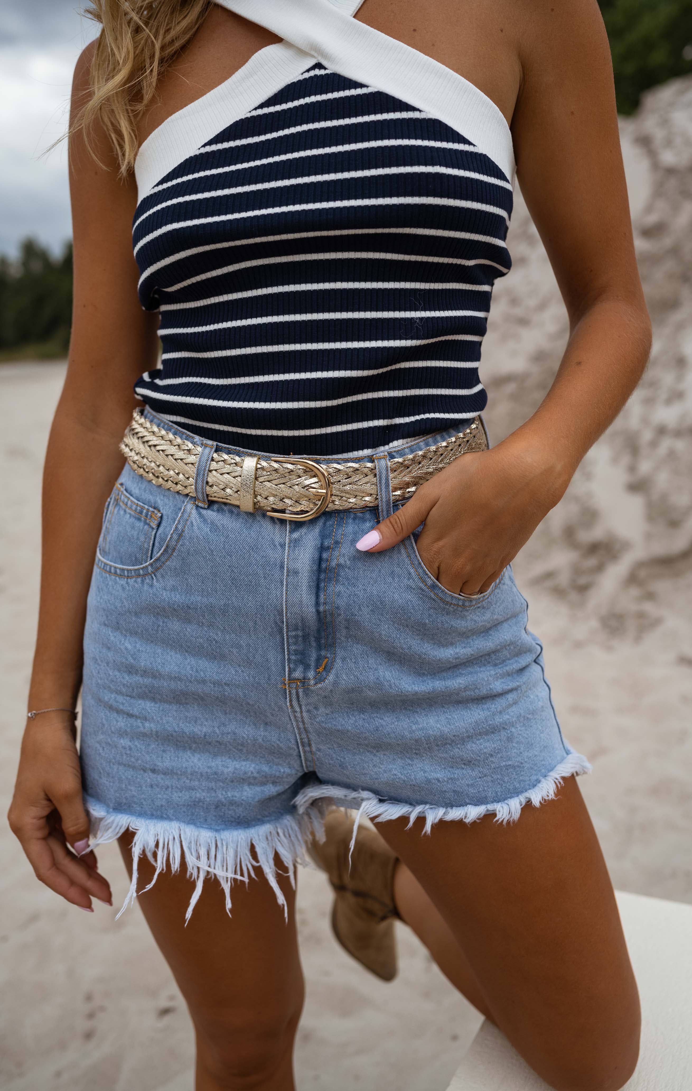 Blue Franck Denim Shorts - Image 3