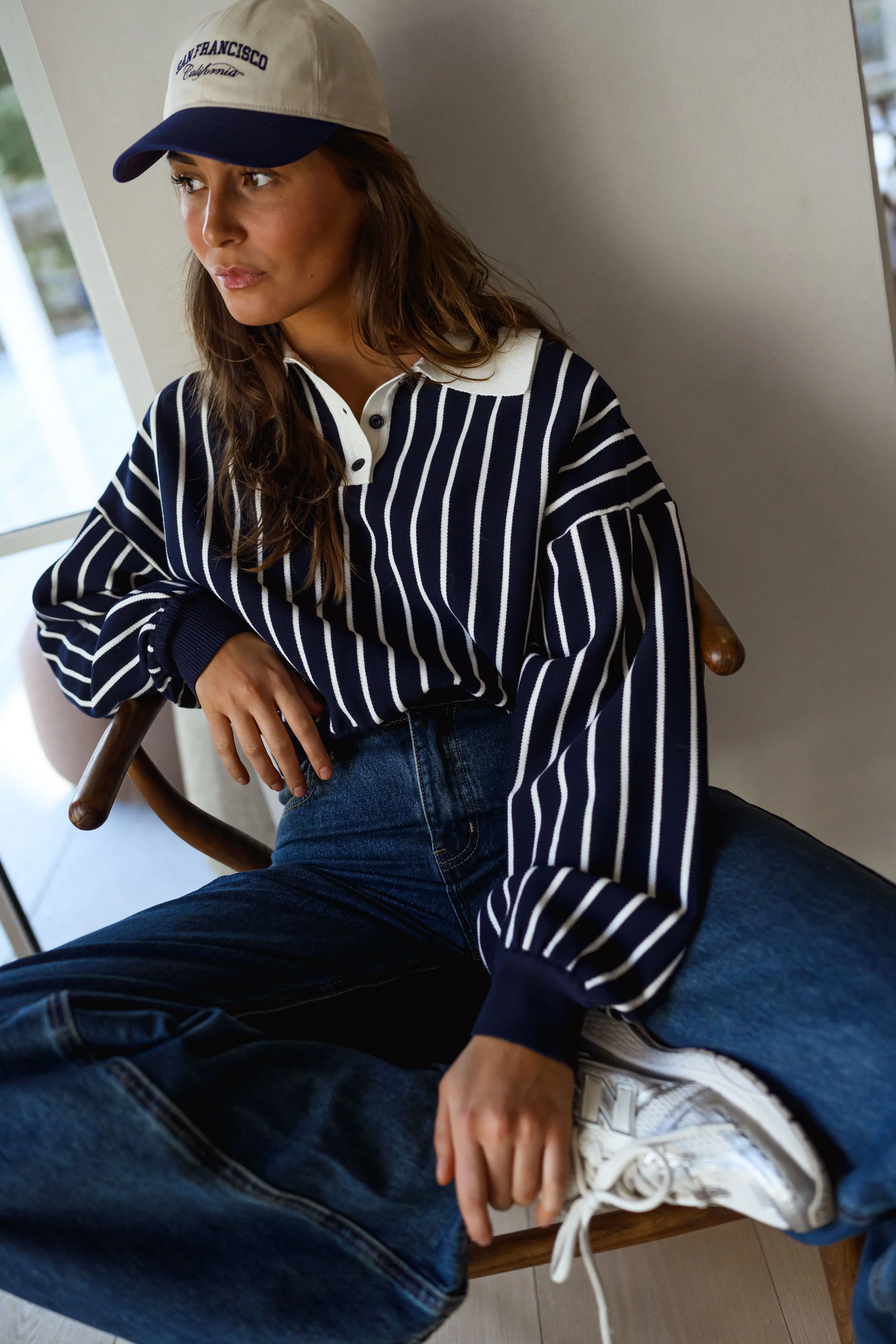 Blue Striped Azriel Sweater - Image 9