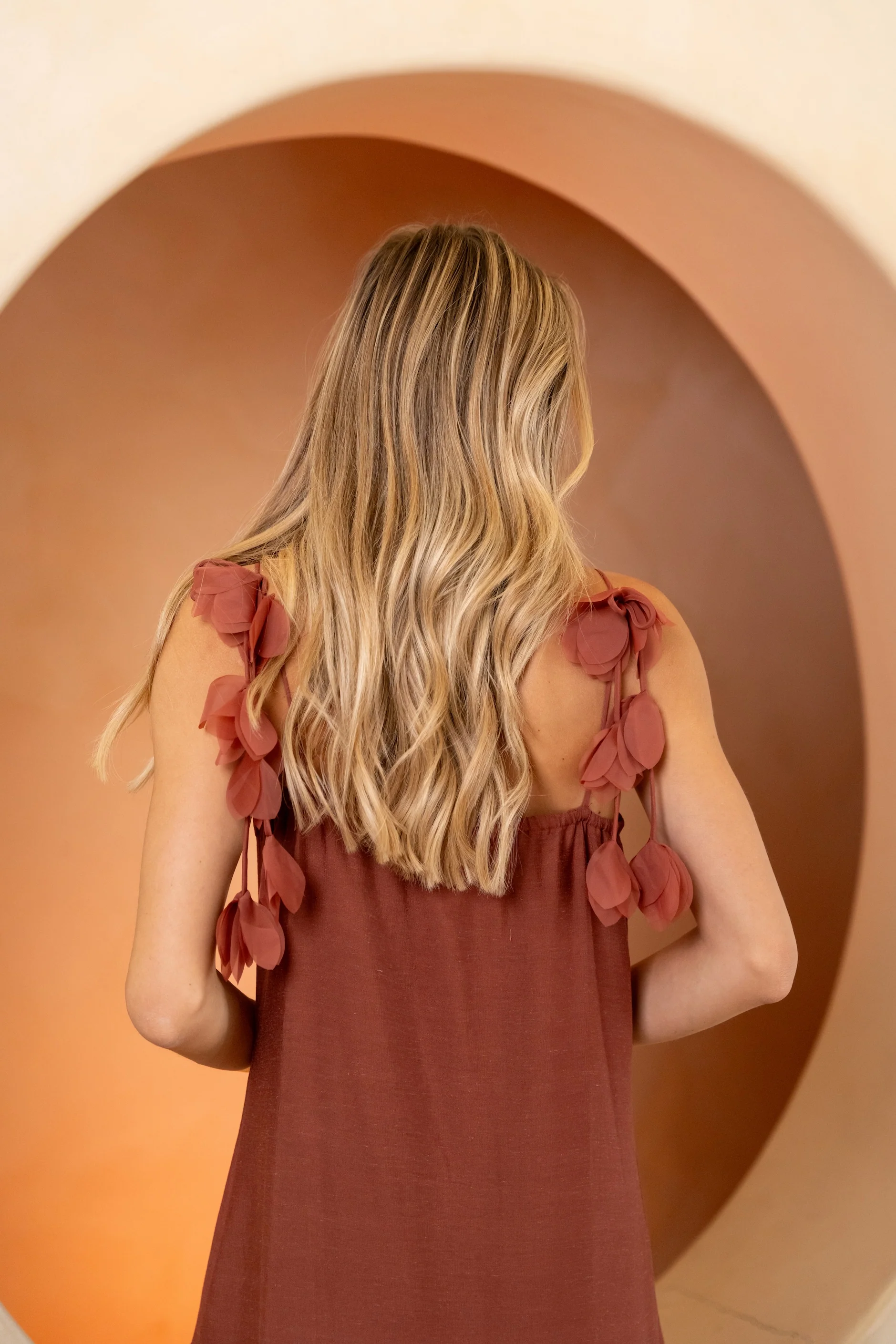 Brick Tania Dress - Image 10