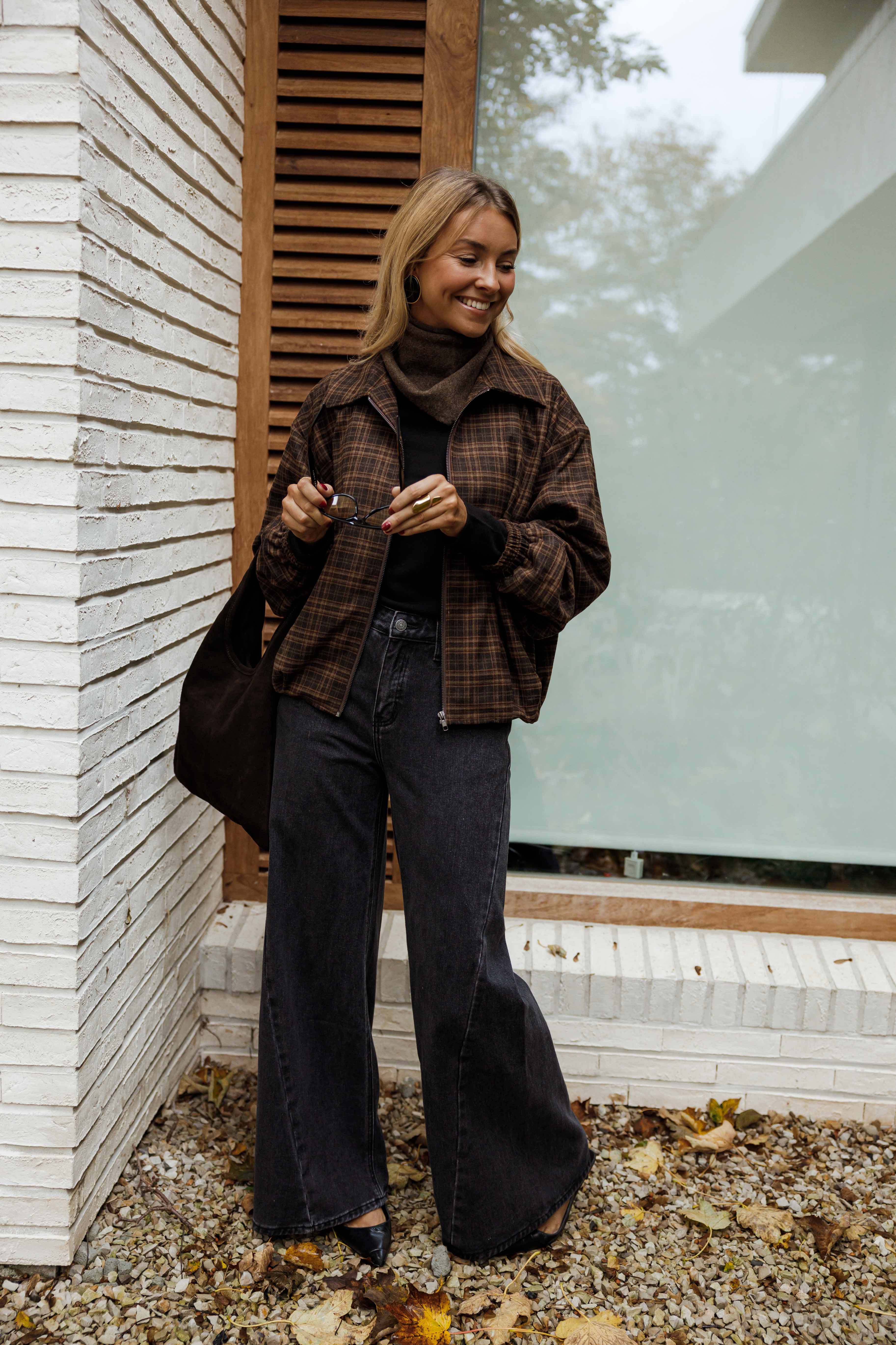 Brown Checkered Philipa Jacket - Image 12