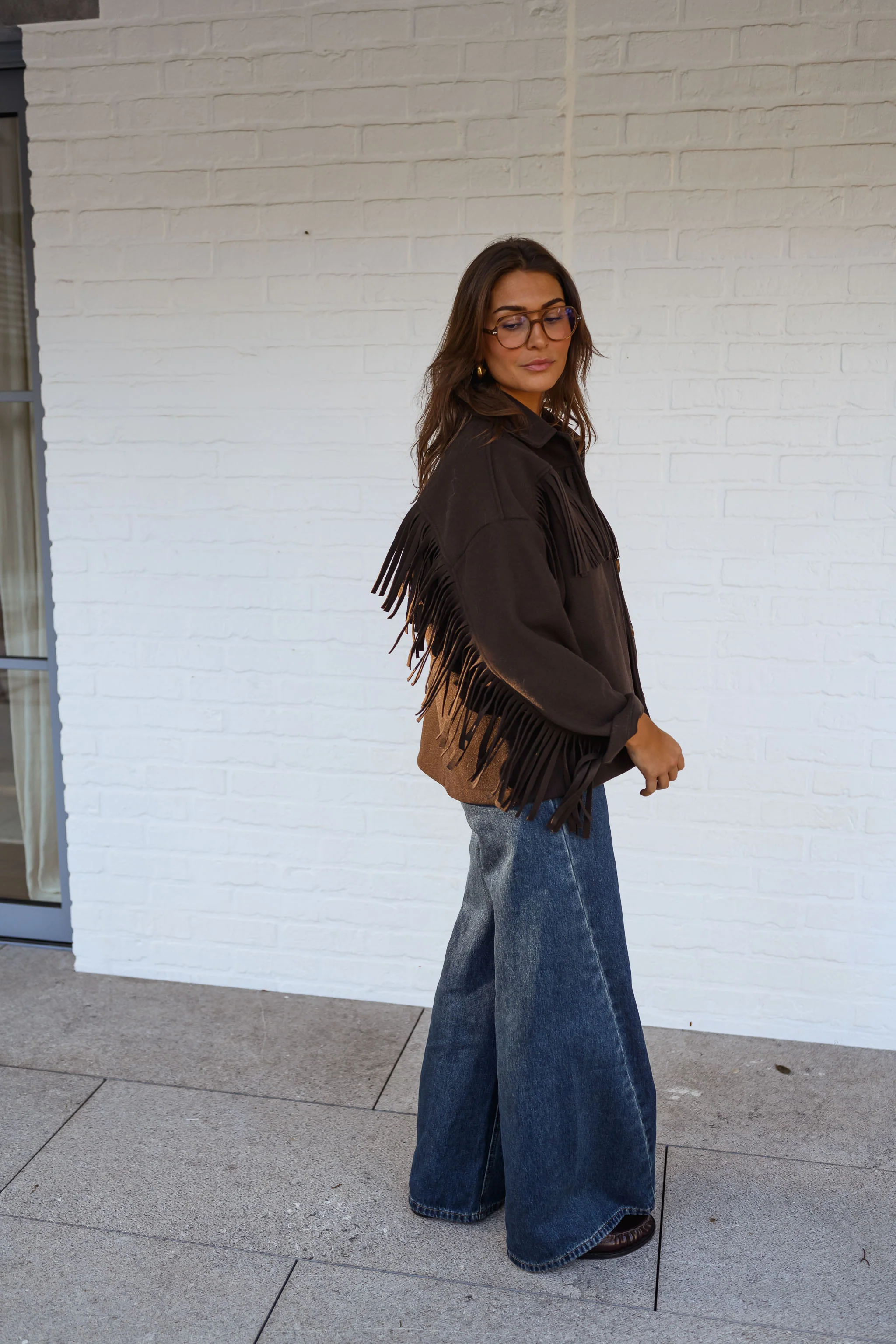 Brown Fringed Cassian Jacket - Image 11