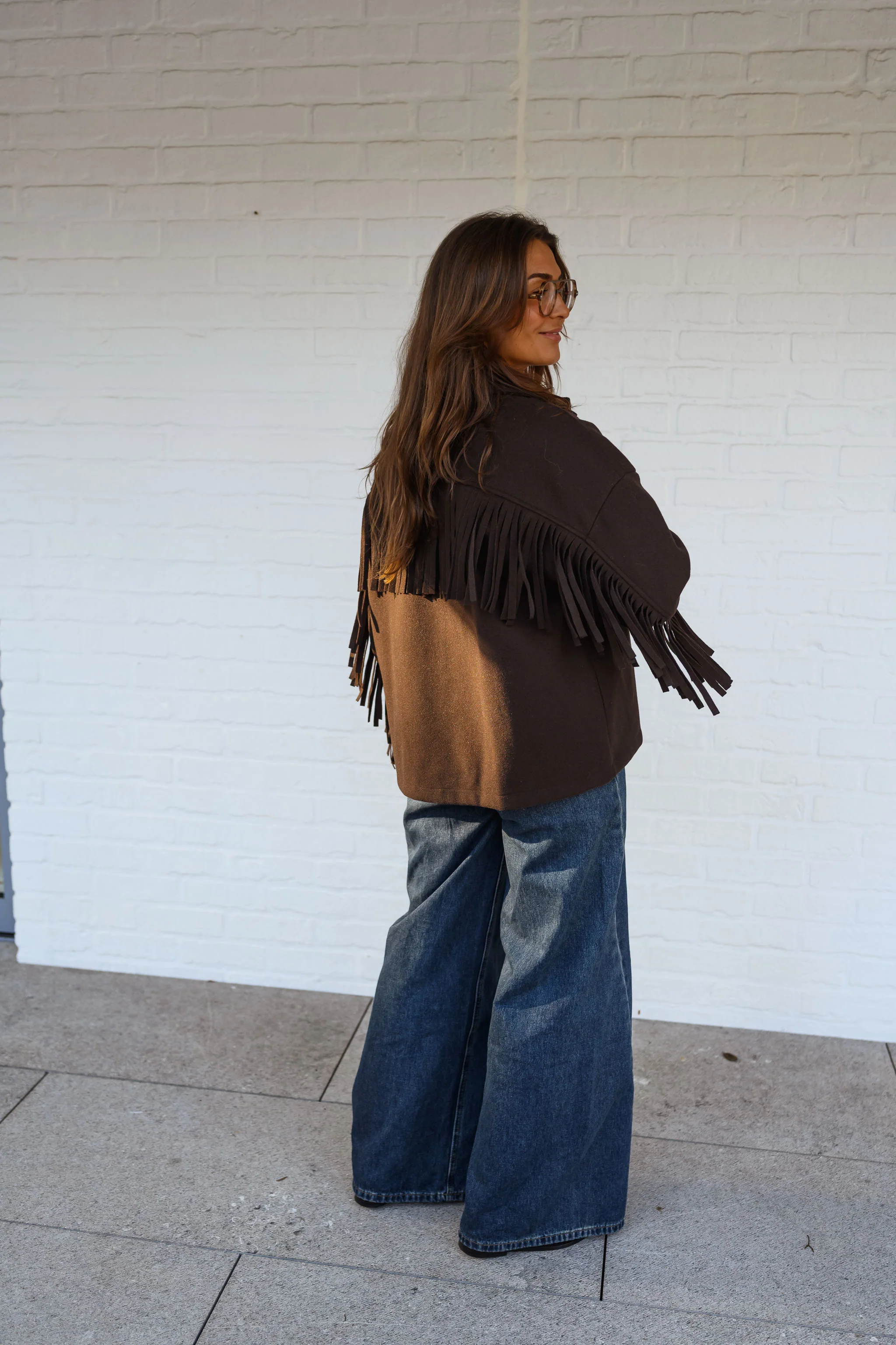 Brown Fringed Cassian Jacket - Image 12