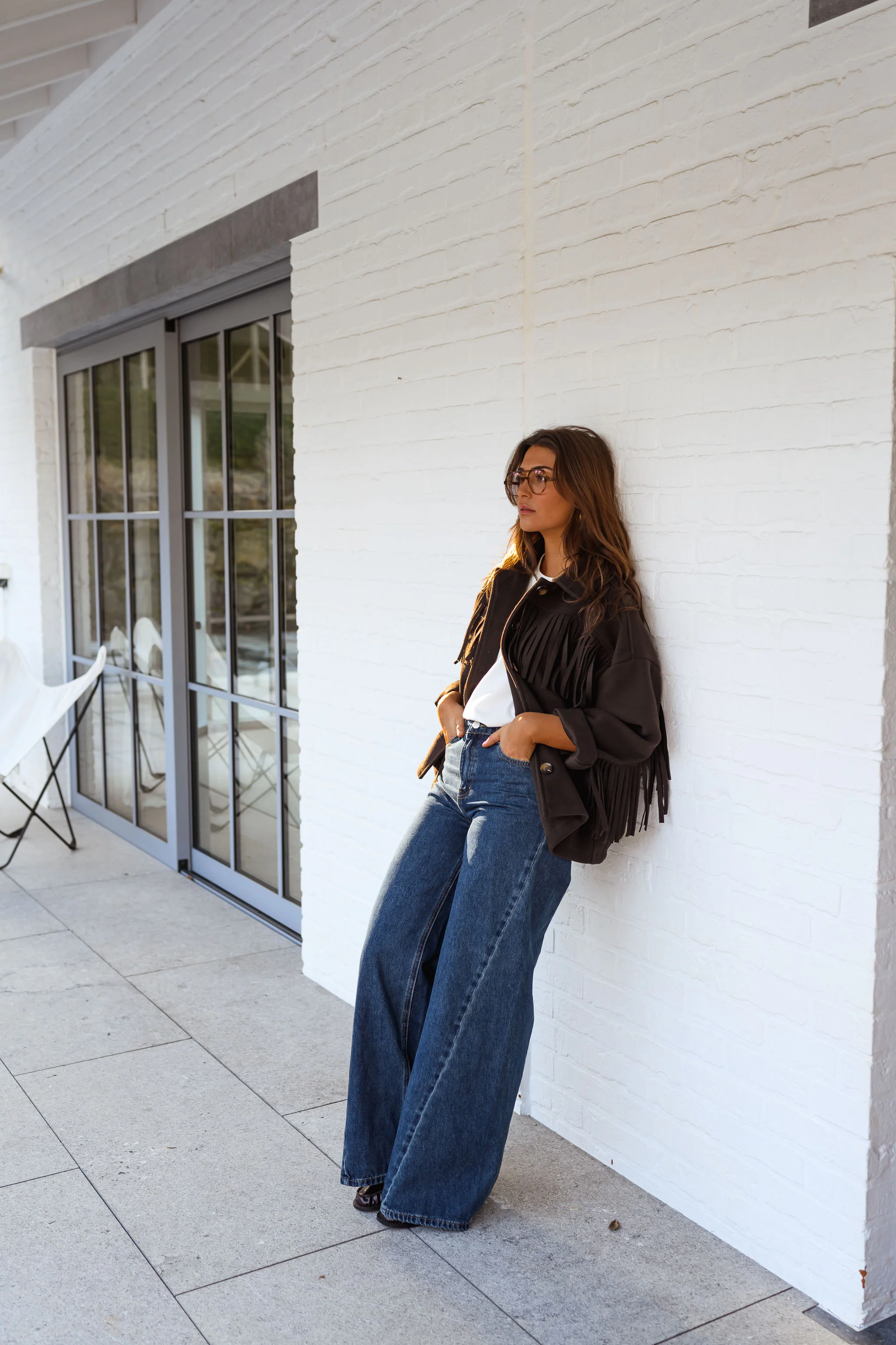 Brown Fringed Cassian Jacket - Image 8