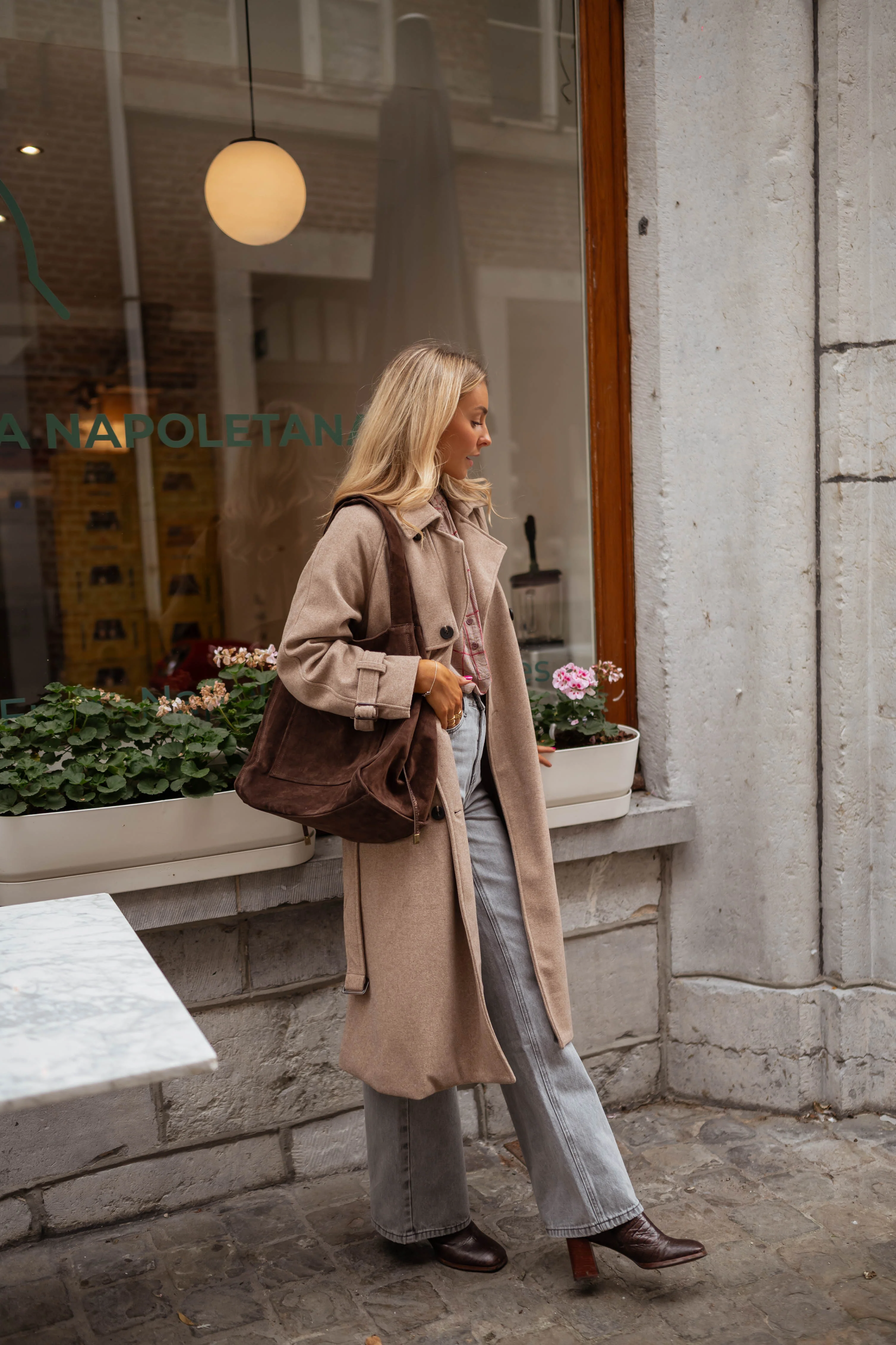 Brown Suede Pascal Bag - Image 11