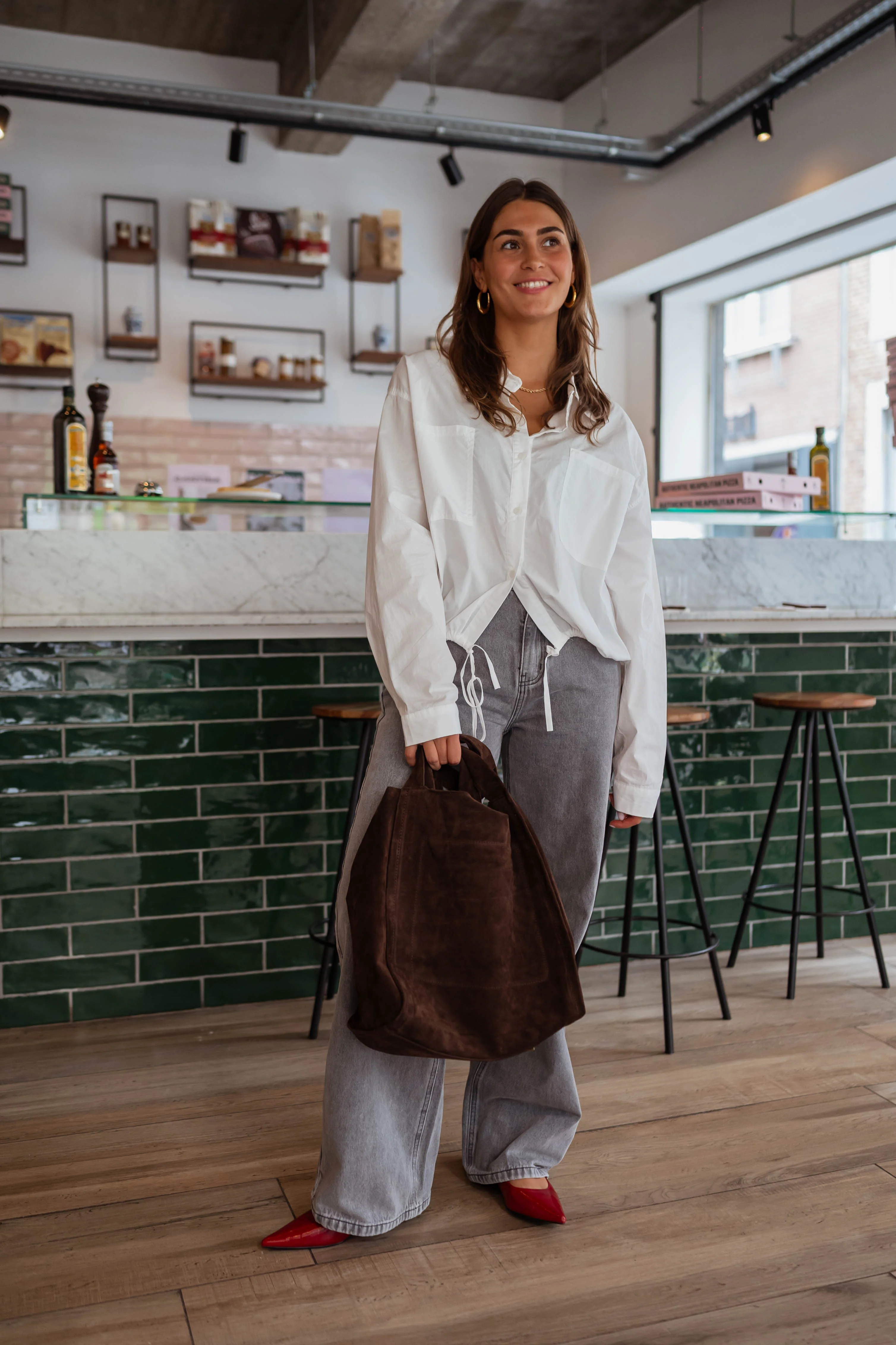 Brown Suede Pascal Bag - Image 12