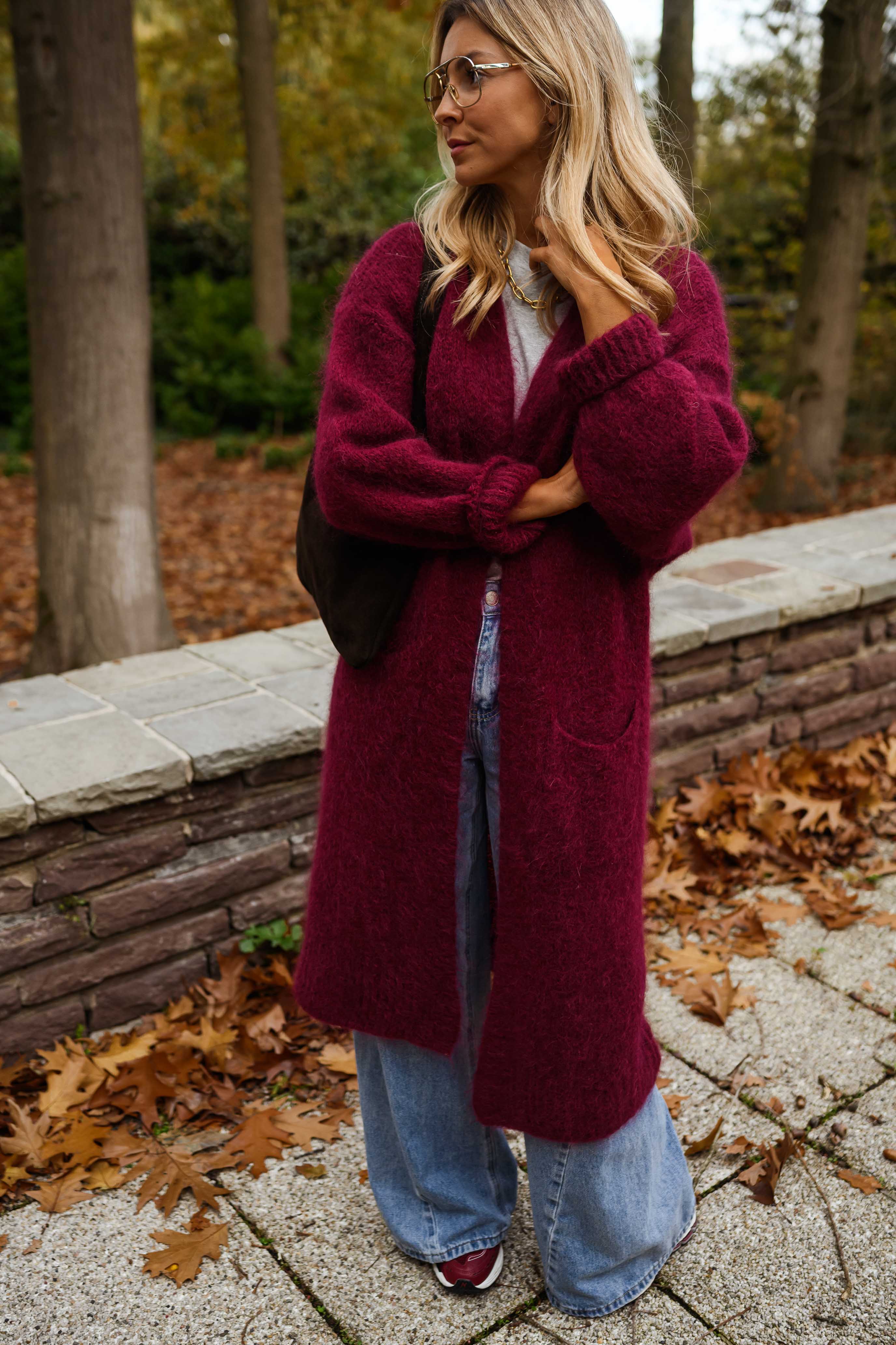 Burgundy Ally Cardigan - Image 4