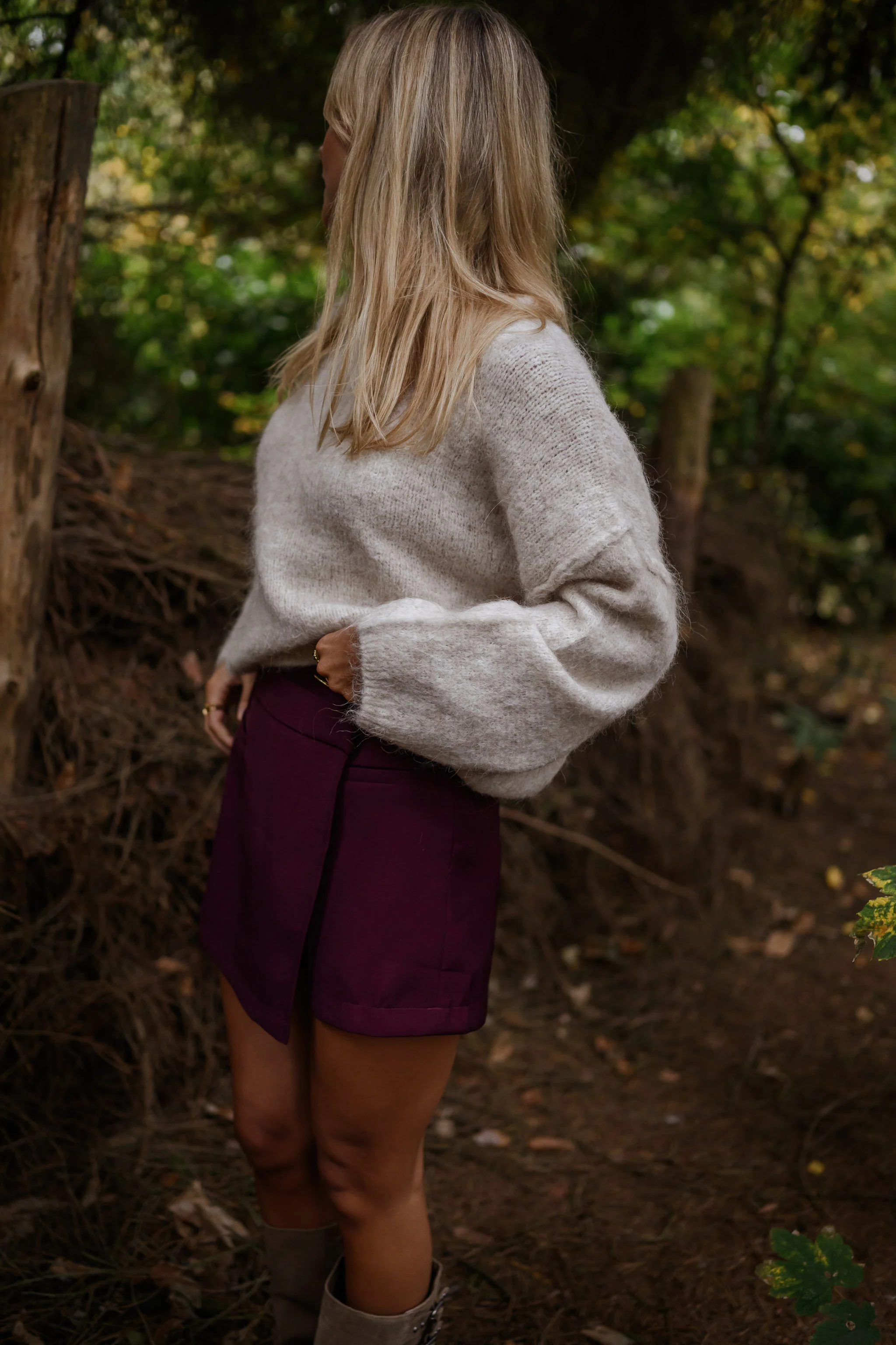 Burgundy Alonsa Skort - Image 7