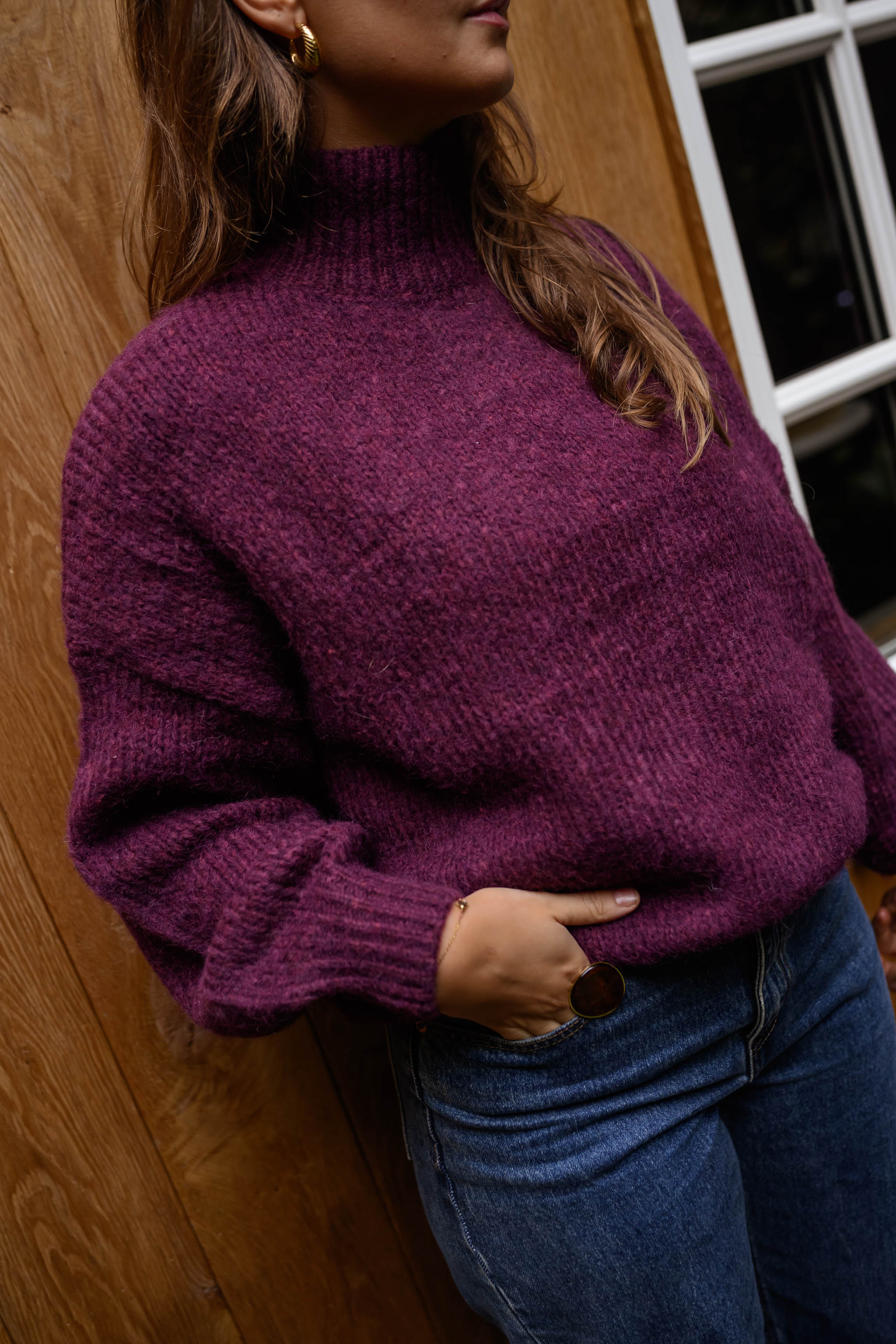 Burgundy Angele Sweater - Image 6