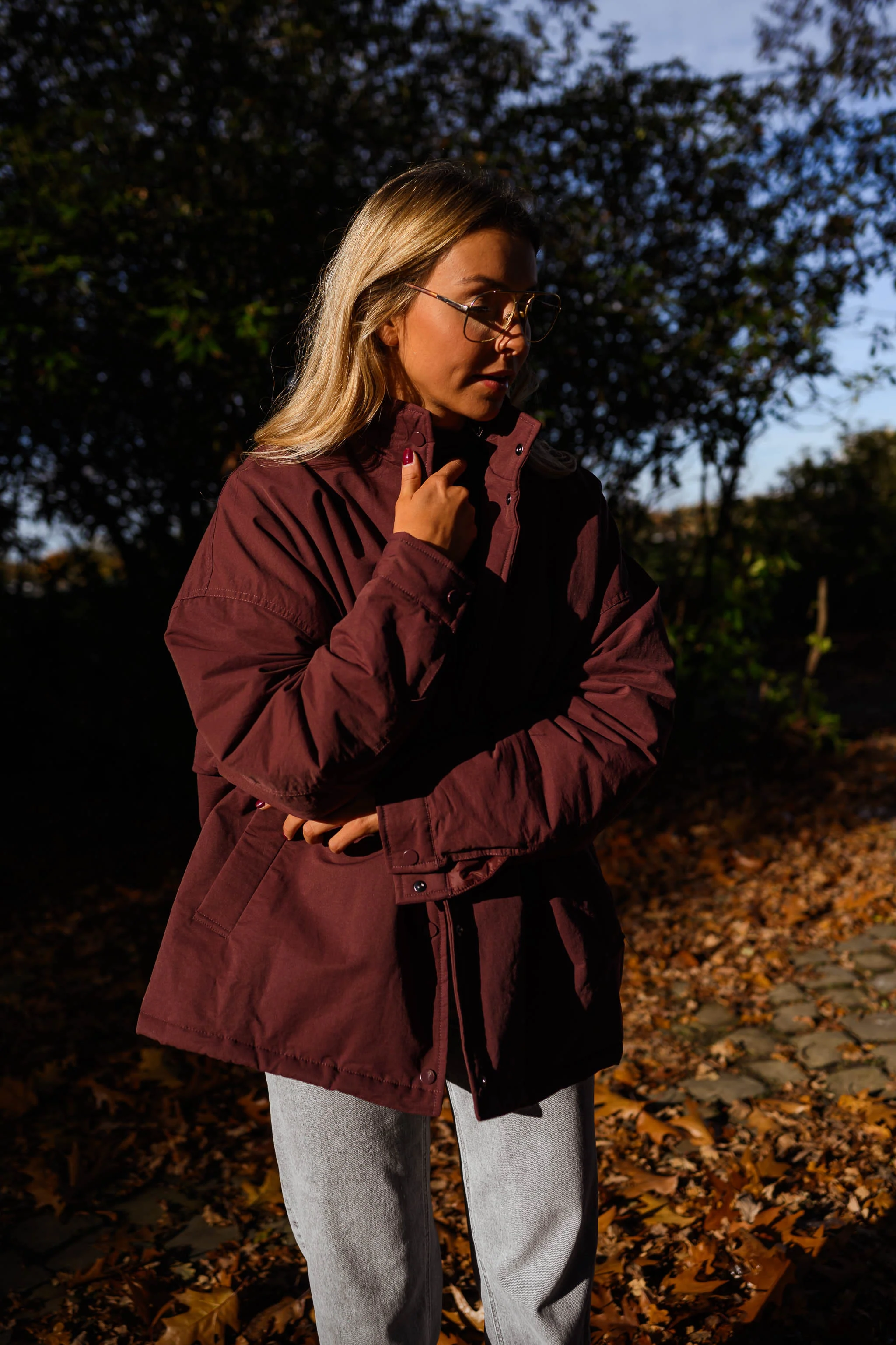 Burgundy Clio Coat - Image 4