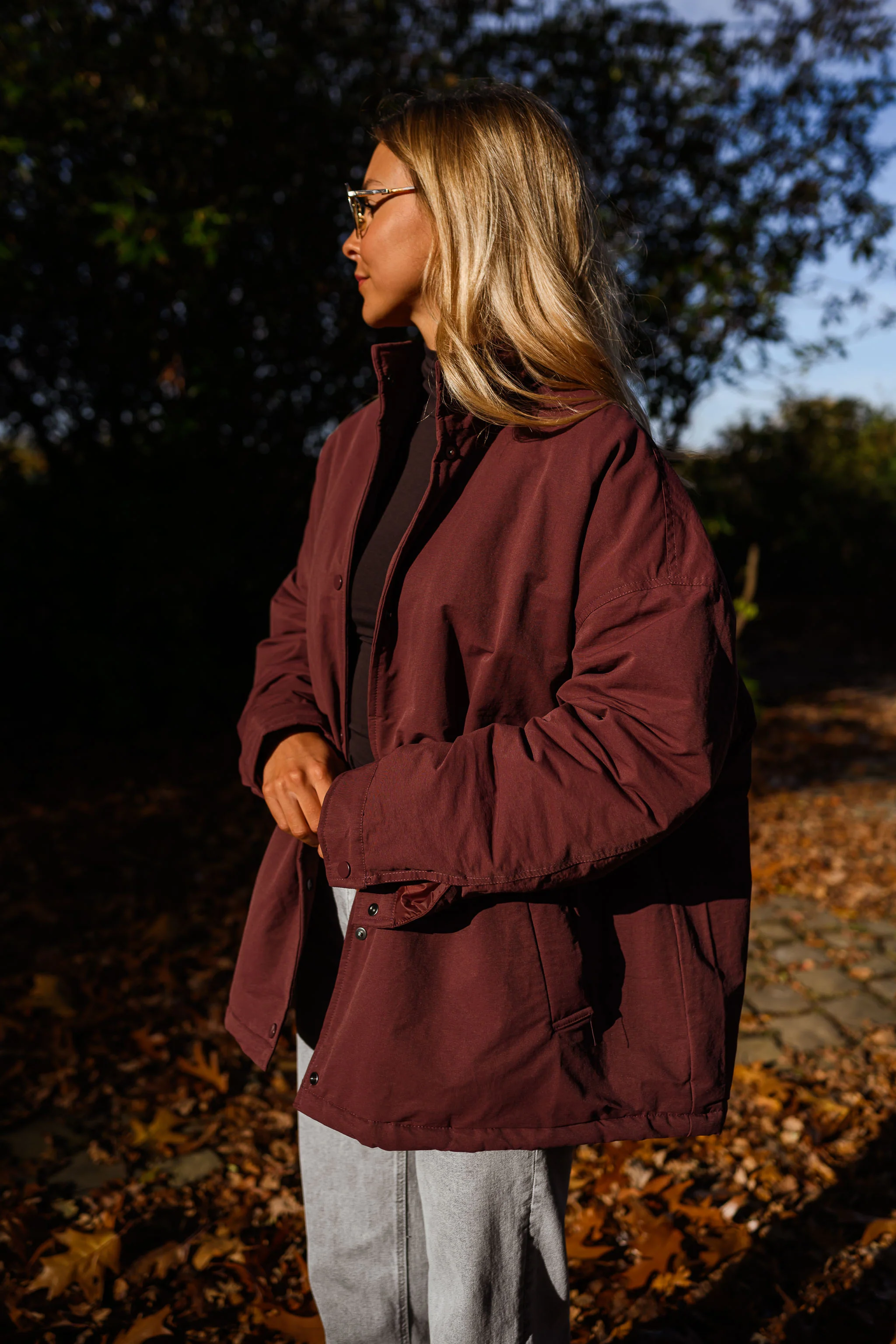 Burgundy Clio Coat - Image 9