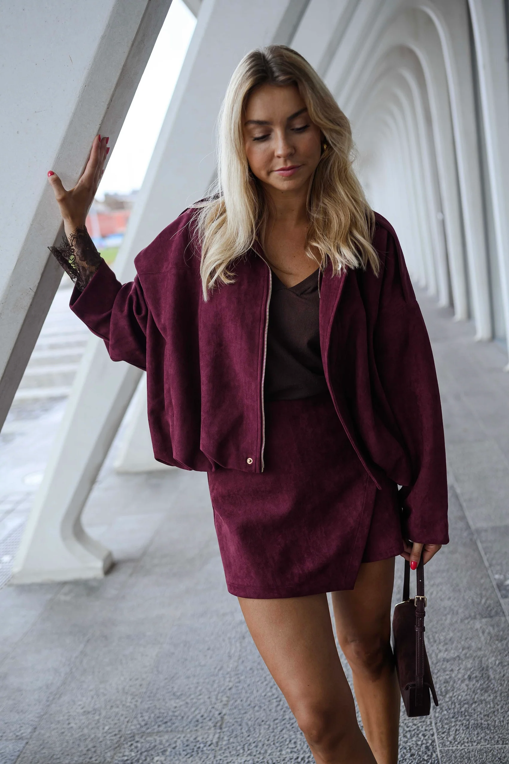 Burgundy Dave Jacket - Image 9