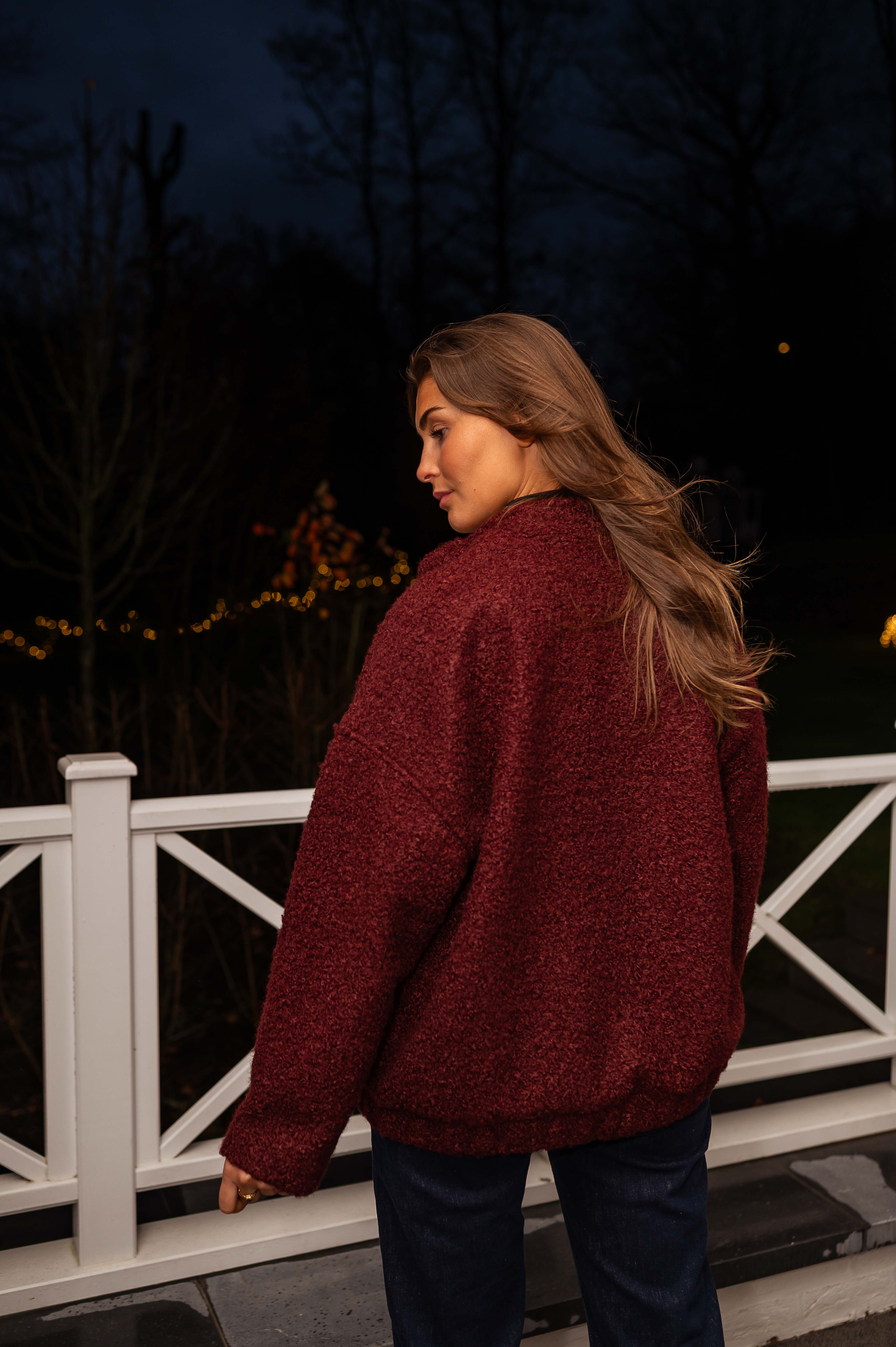 Burgundy Edmond Jacket - Image 7