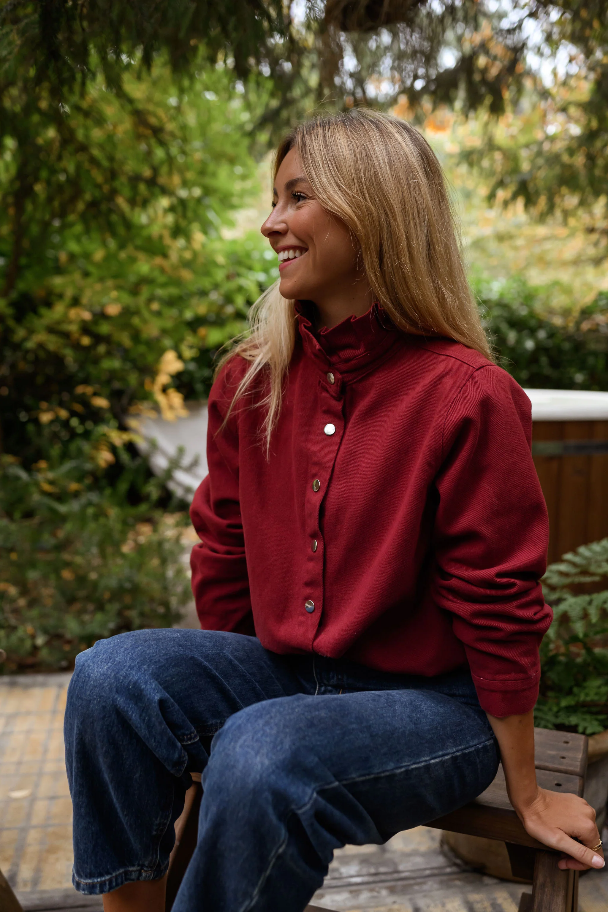 Burgundy Gabin Overshirt - Image 11