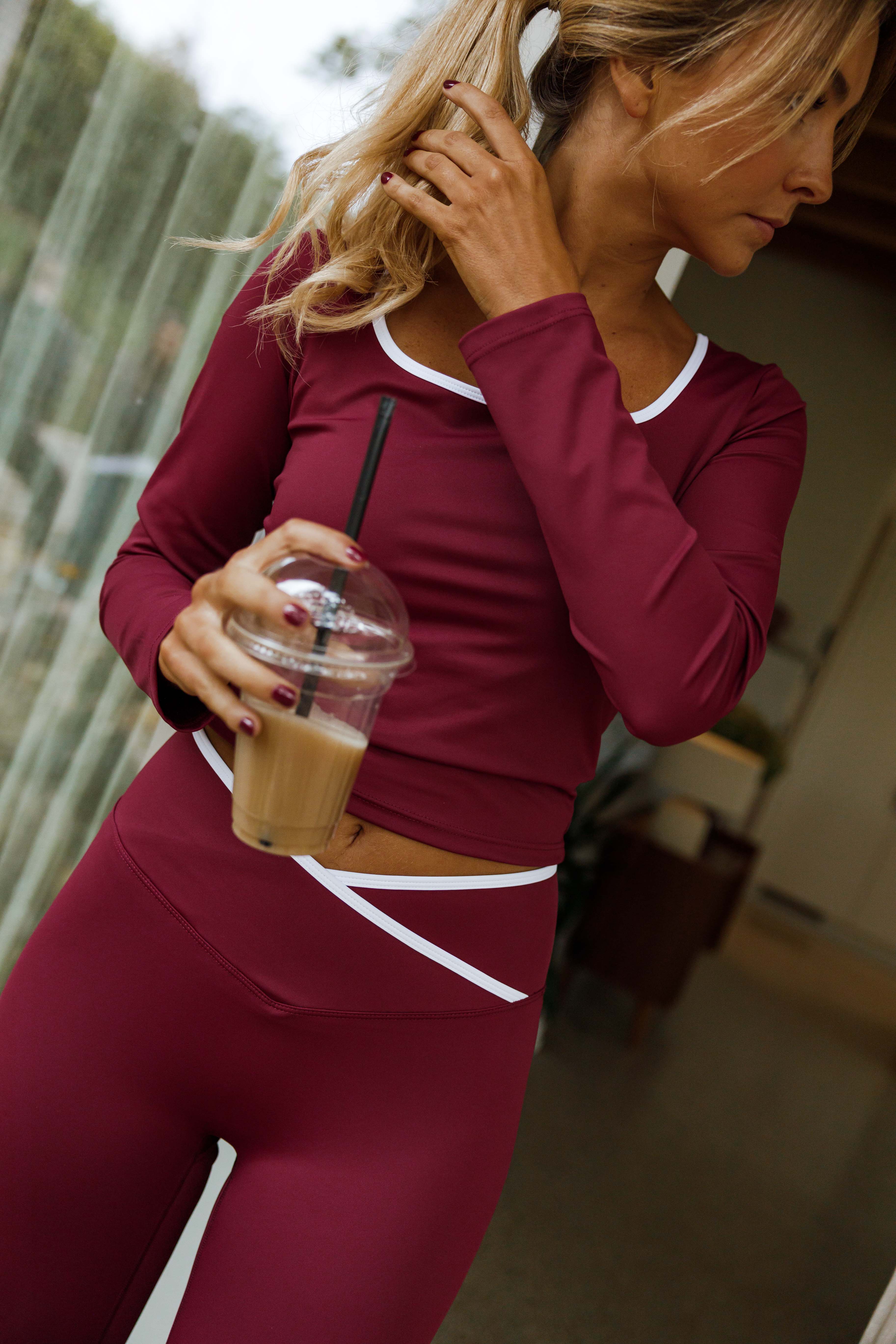 Burgundy Illa Sports Set - Image 12
