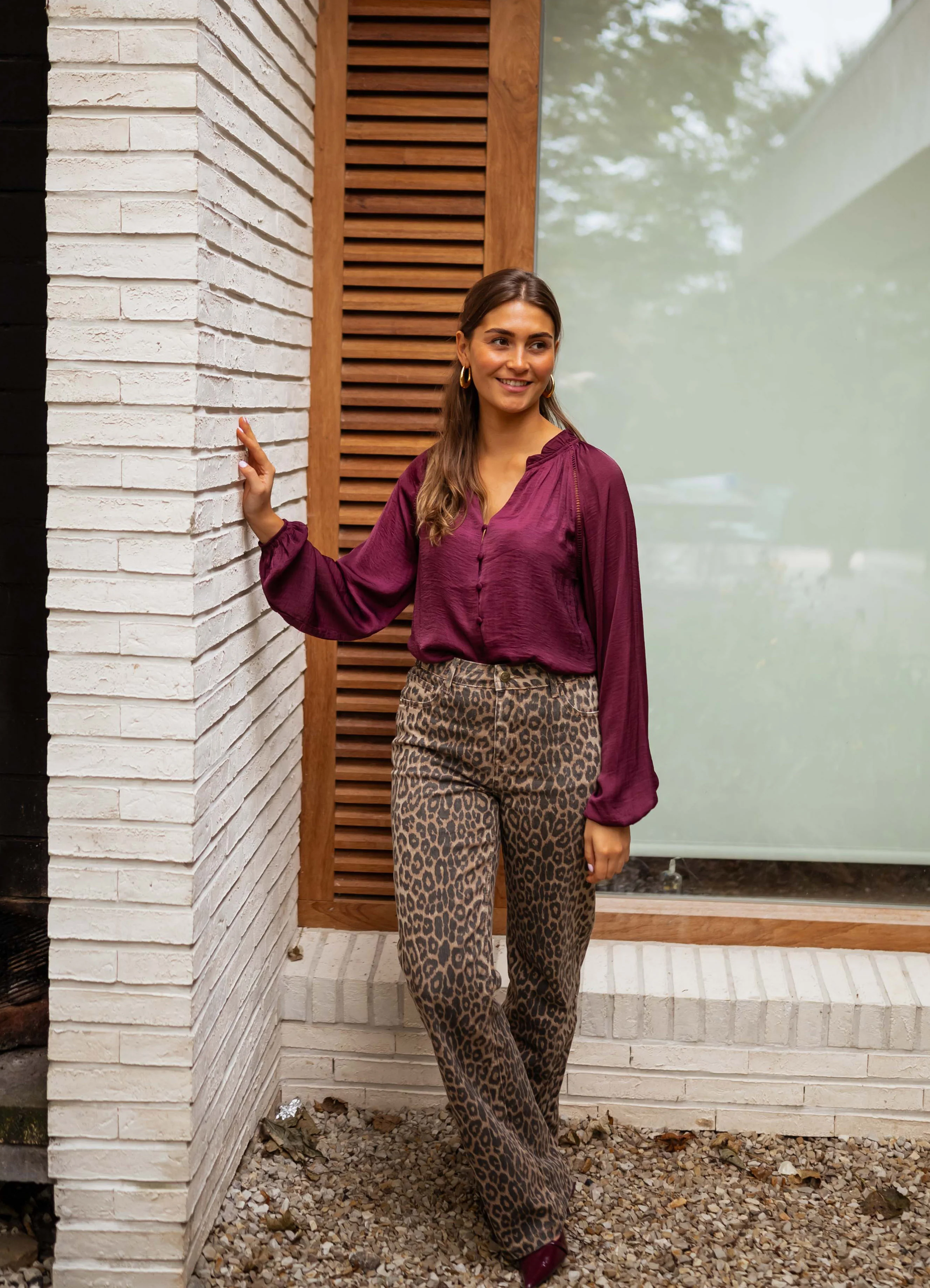Burgundy Janelle Blouse - Image 4