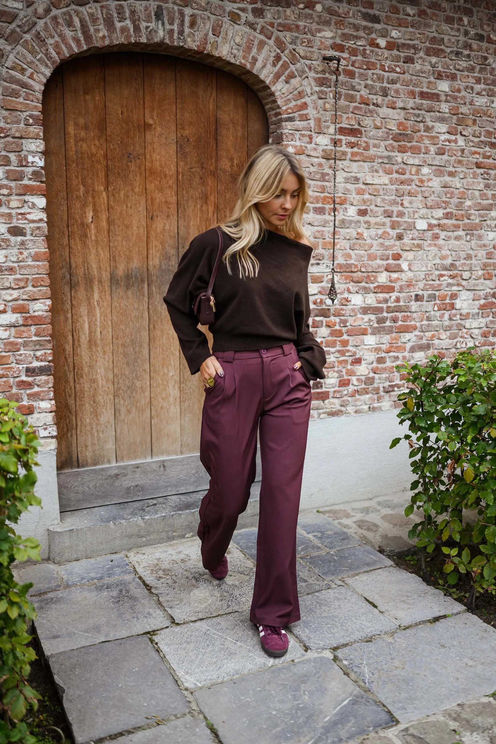 Burgundy Melha Pants - Image 3