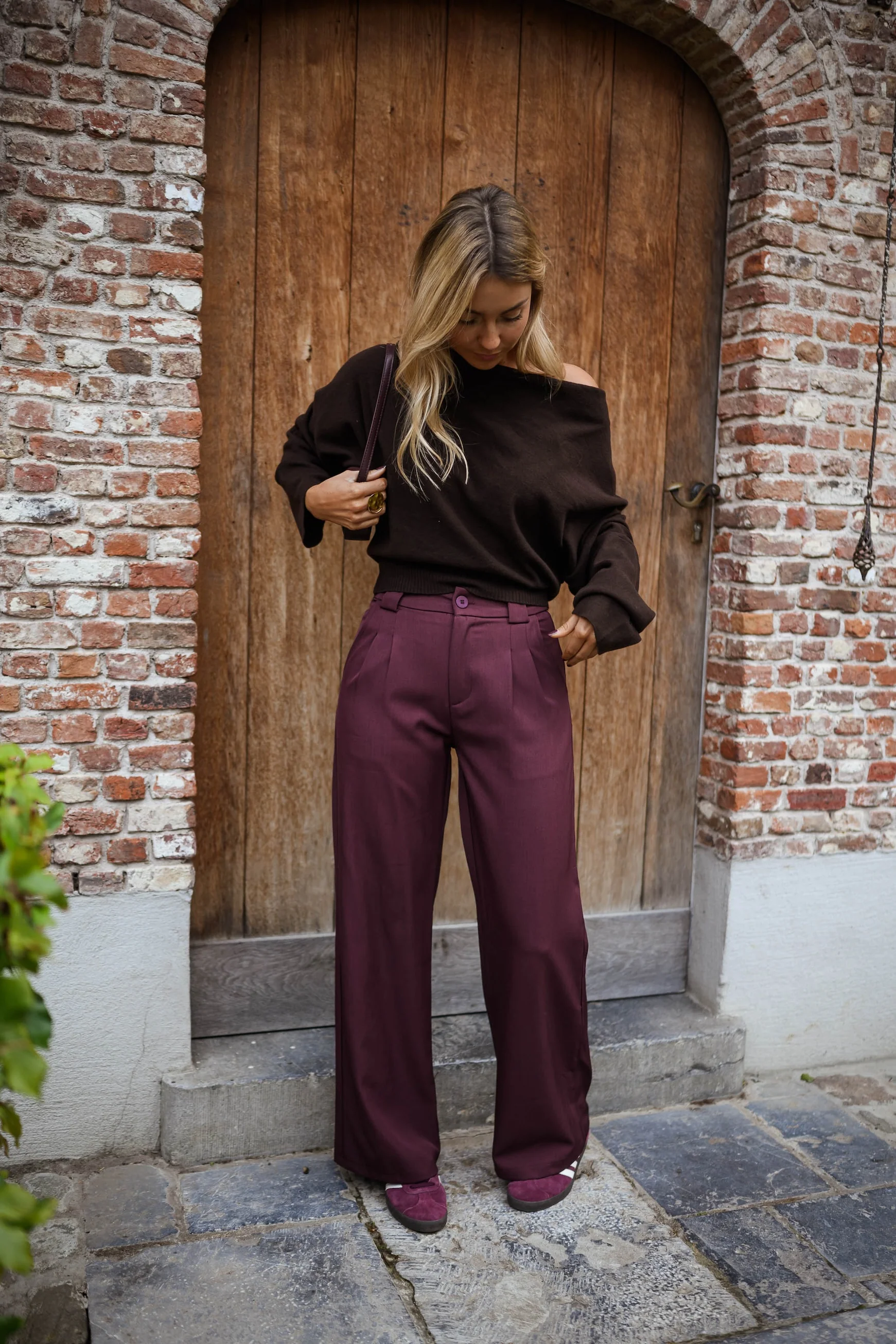 Burgundy Melha Pants - Image 4