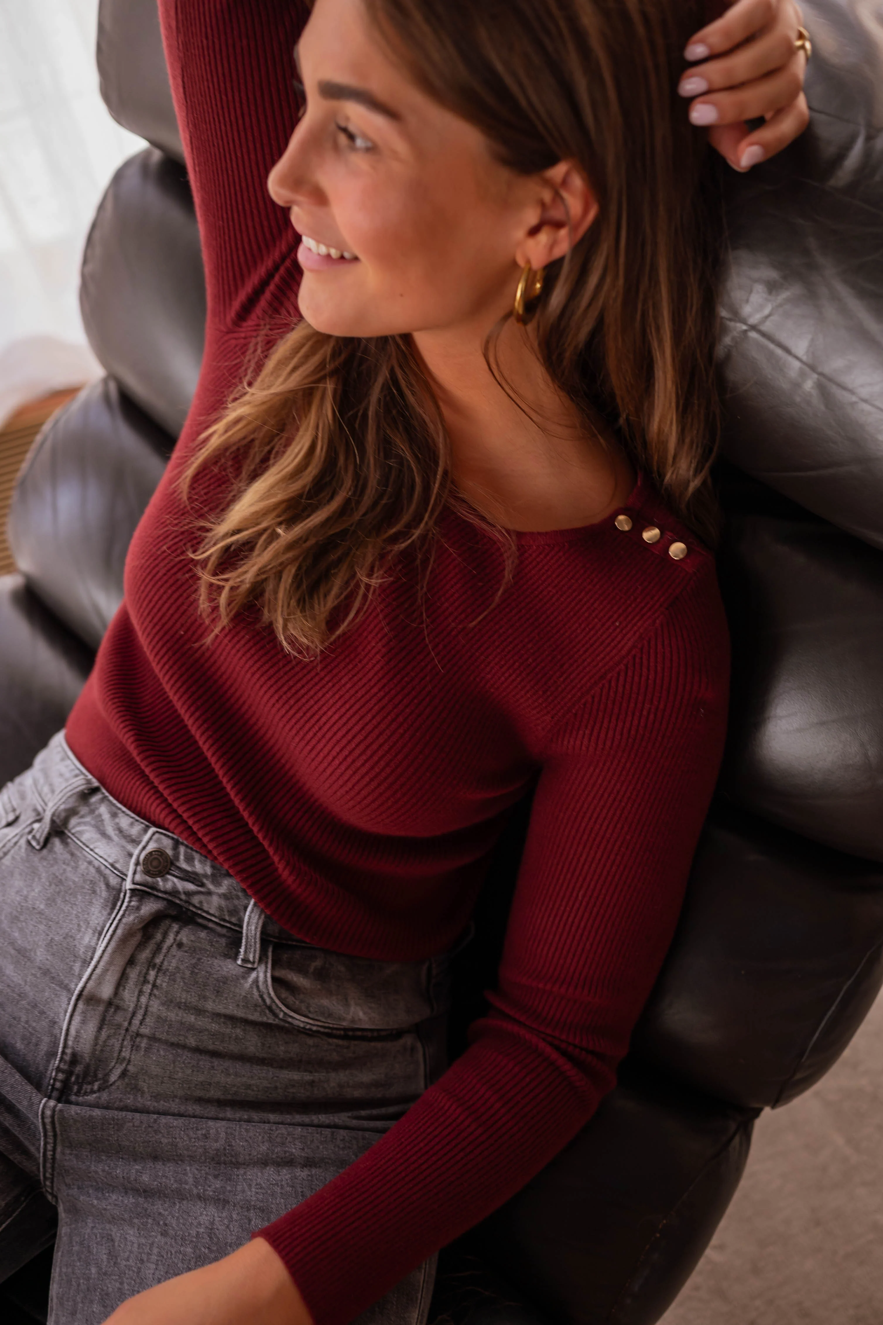 Burgundy Mothy Sweater - Image 5