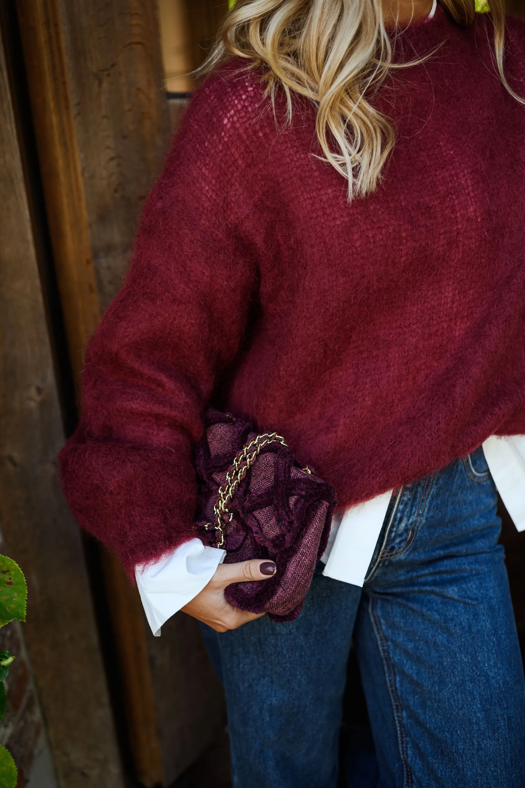 Burgundy Pieter Sweater - Image 2