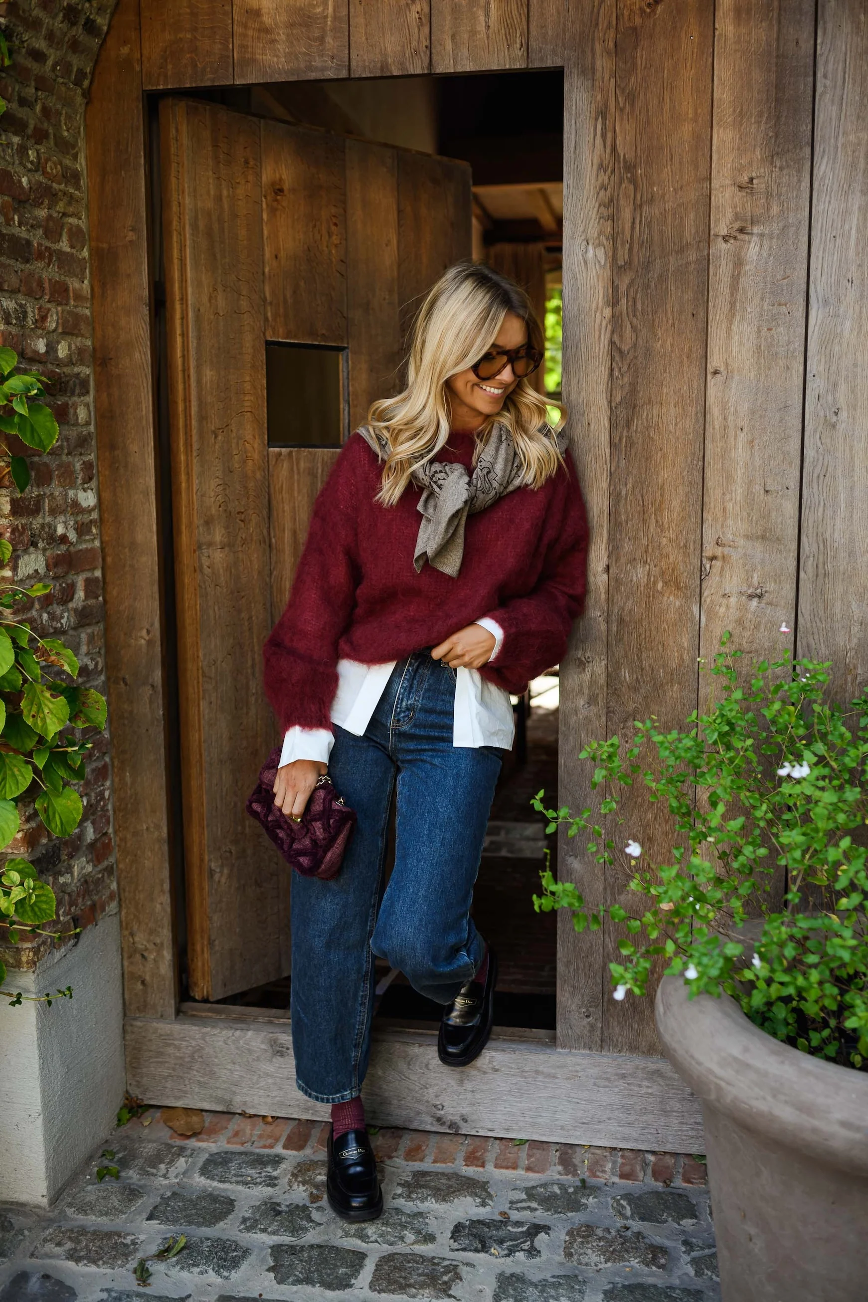 Burgundy Pieter Sweater - Image 3