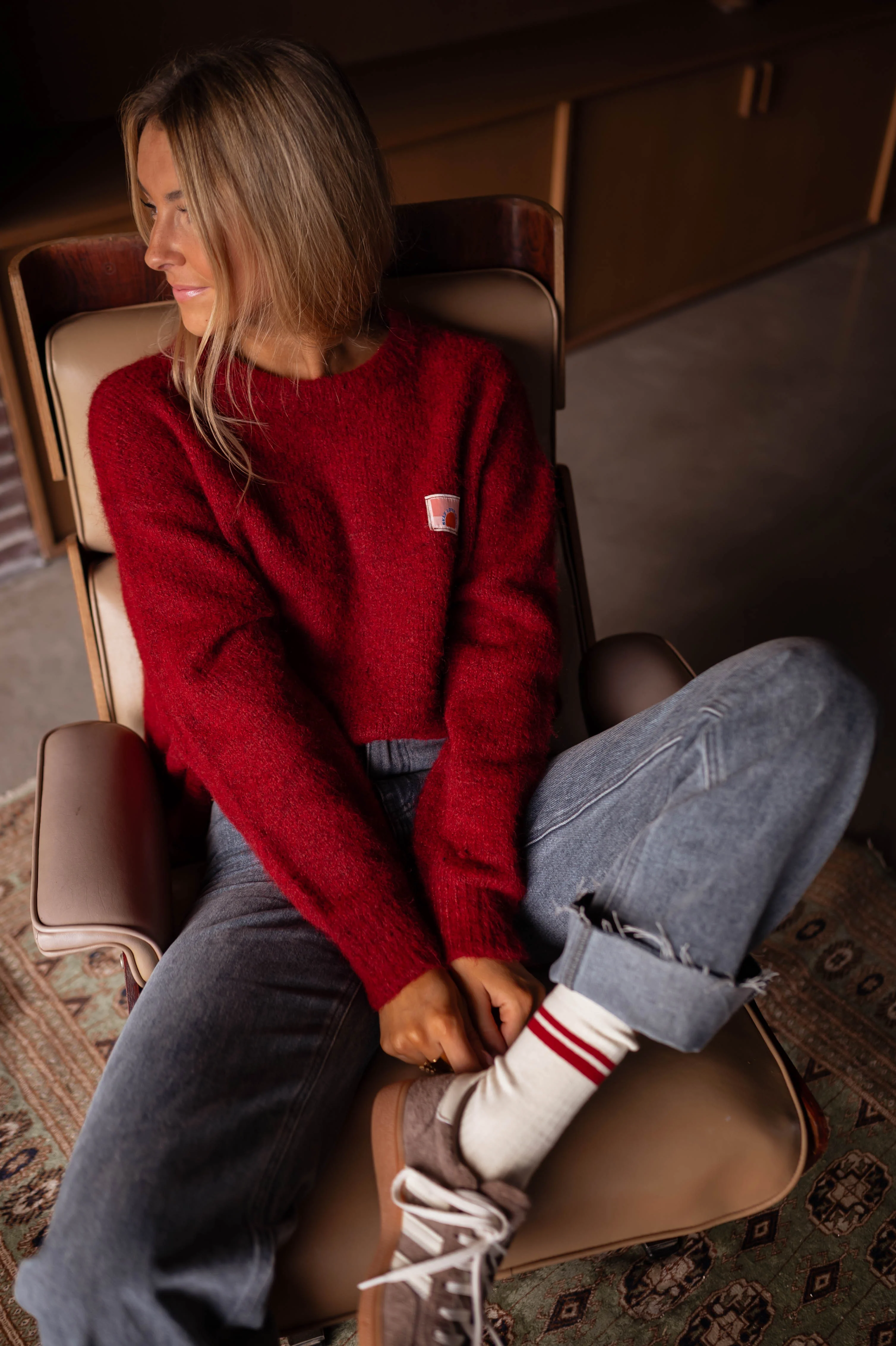 Burgundy Teri Sweater - Image 13