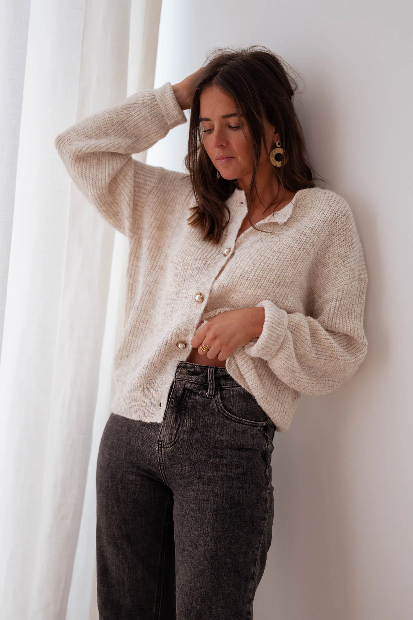 Beige Rufus Cardigan - Image 10