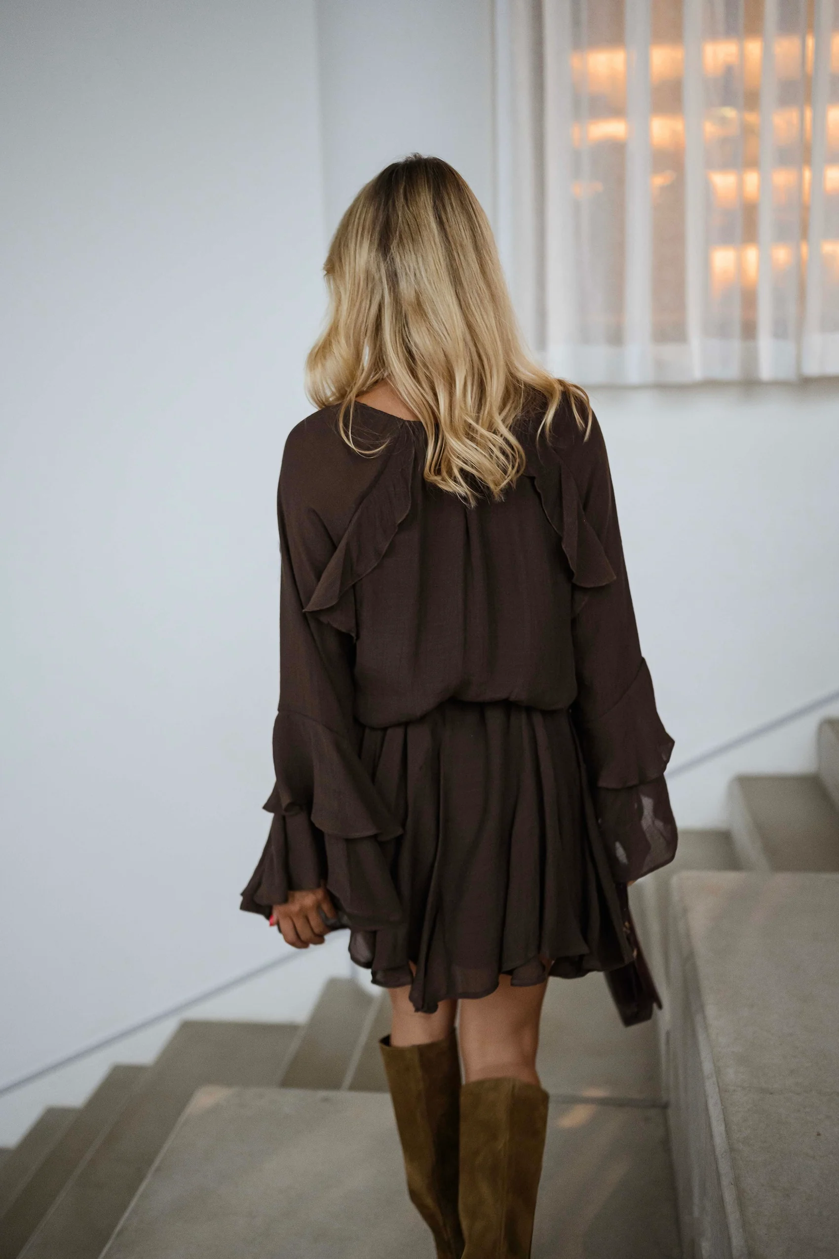 Chocolate Audrina Dress - Image 3