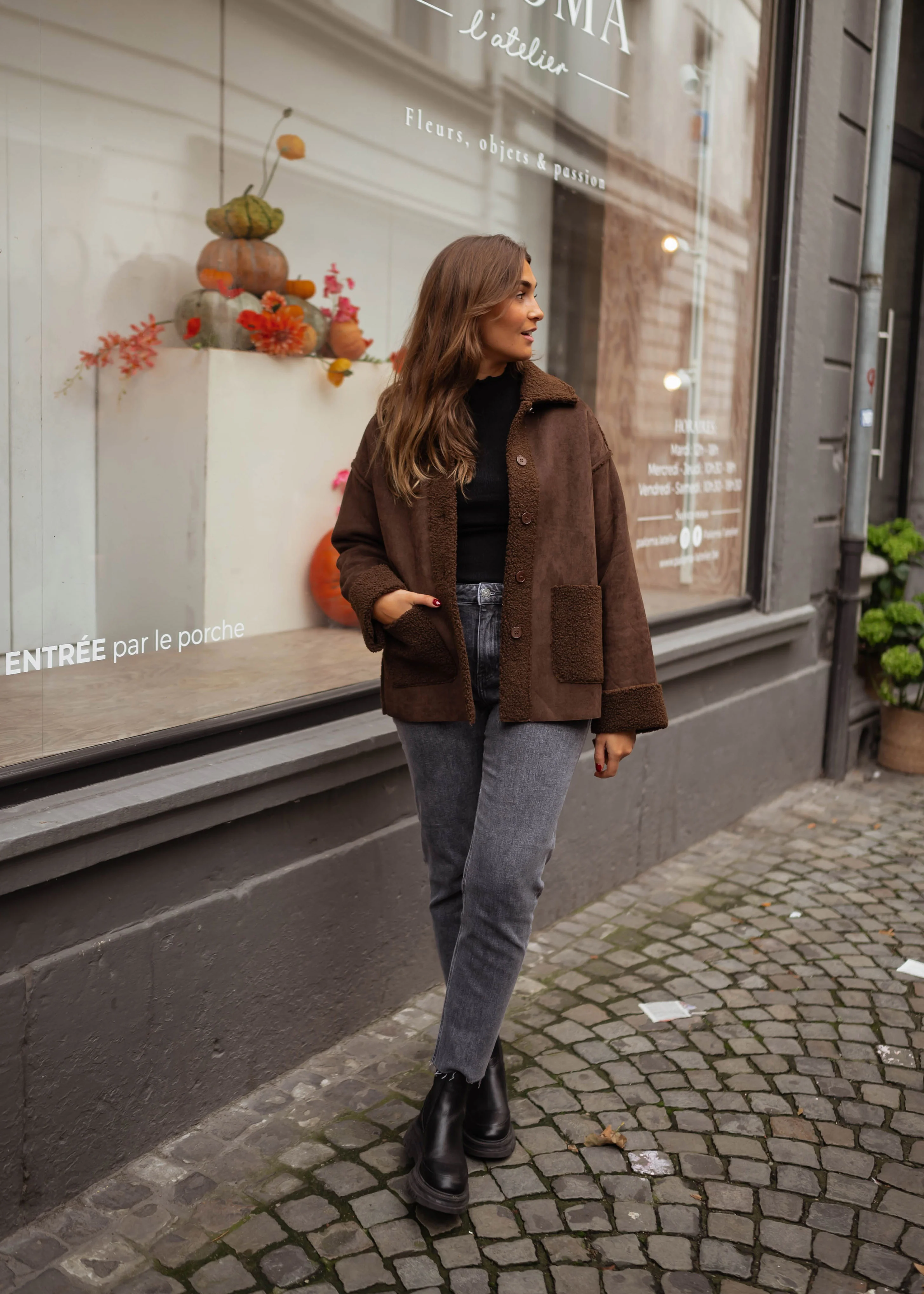 Chocolate Delou Coat - Image 3