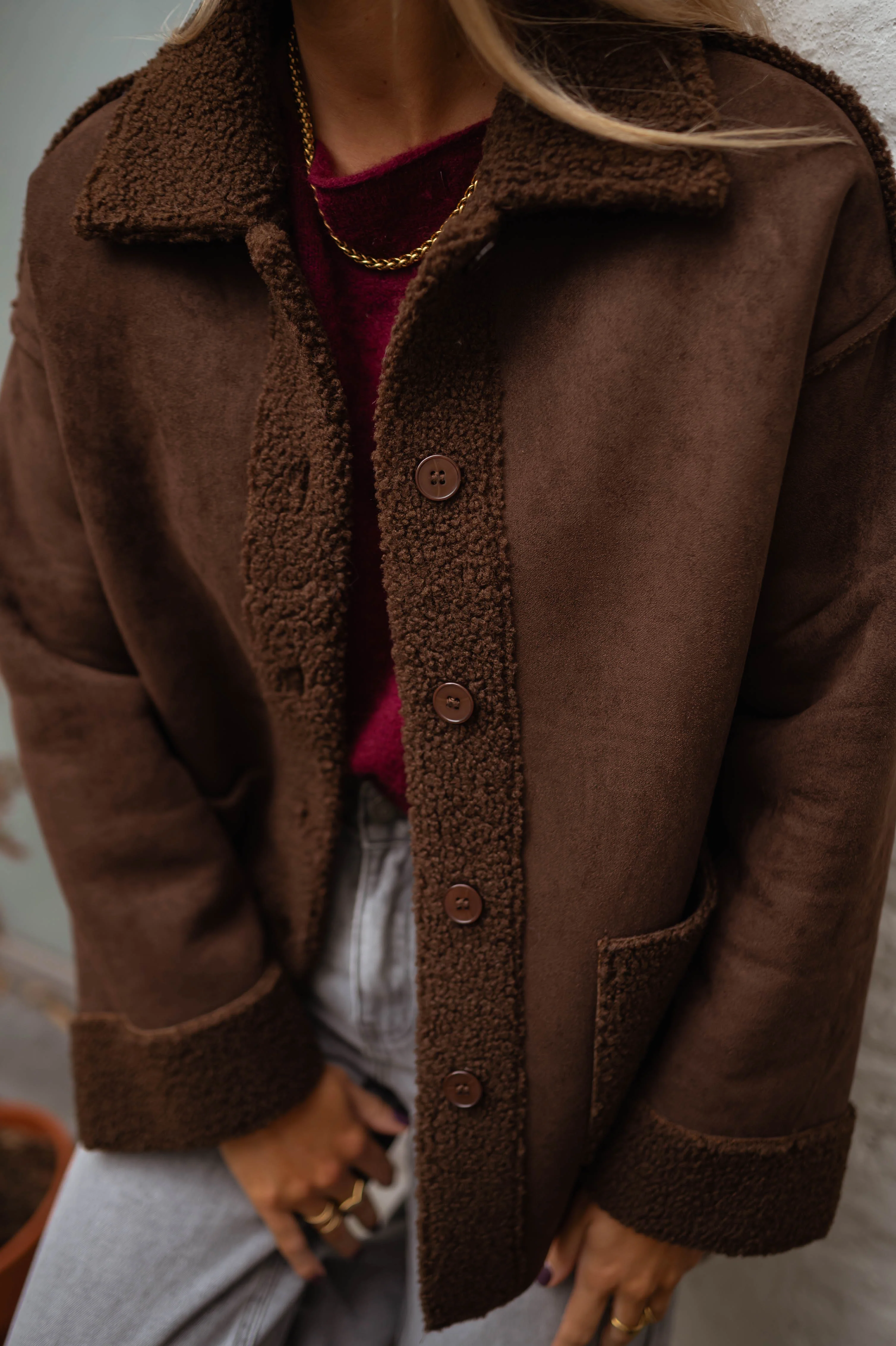Chocolate Delou Coat - Image 4