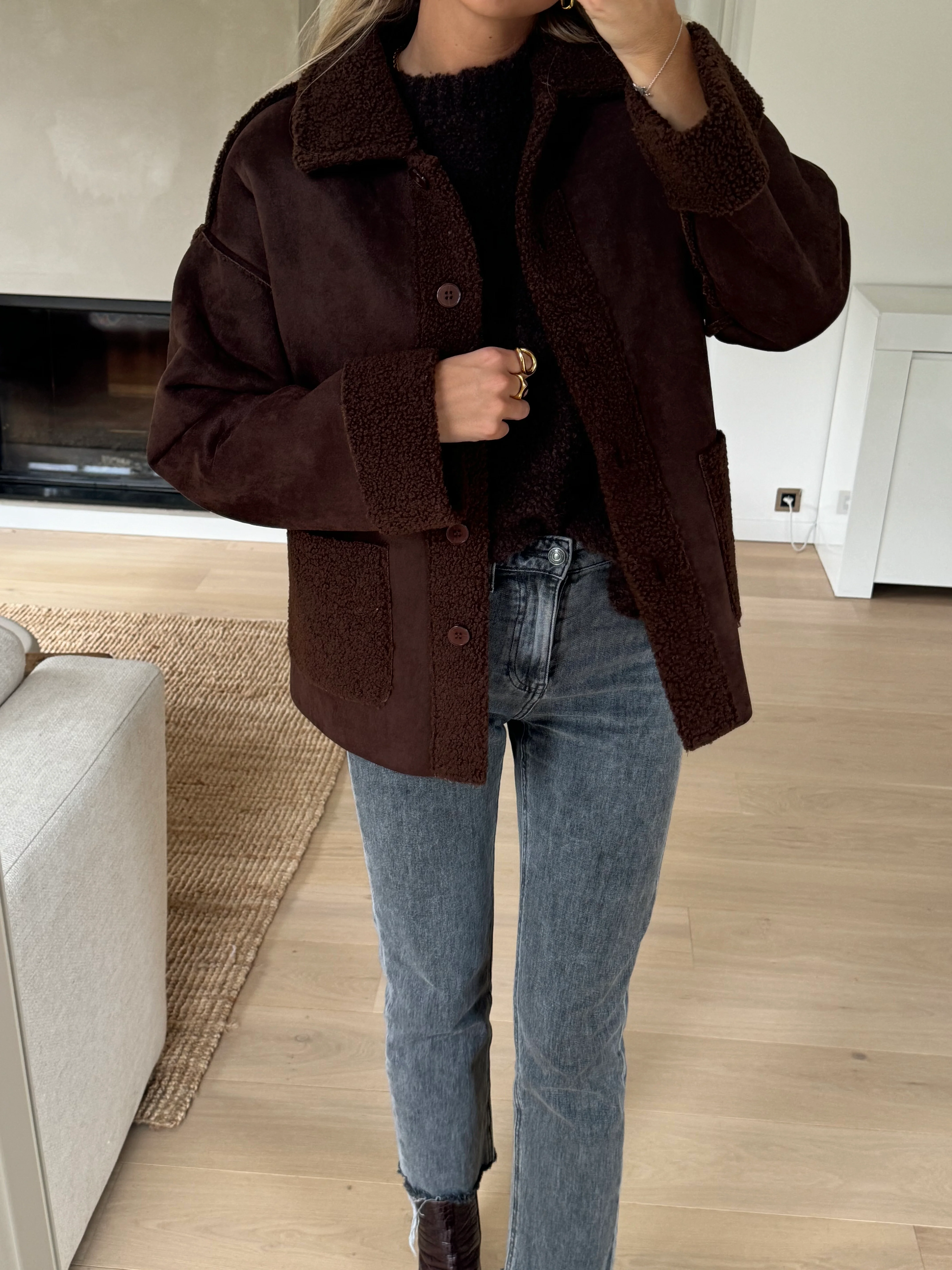 Chocolate Delou Coat - Image 9